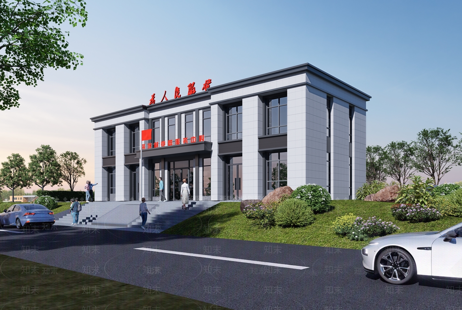 现代小公建SU模型下载【ID:1193530871】
