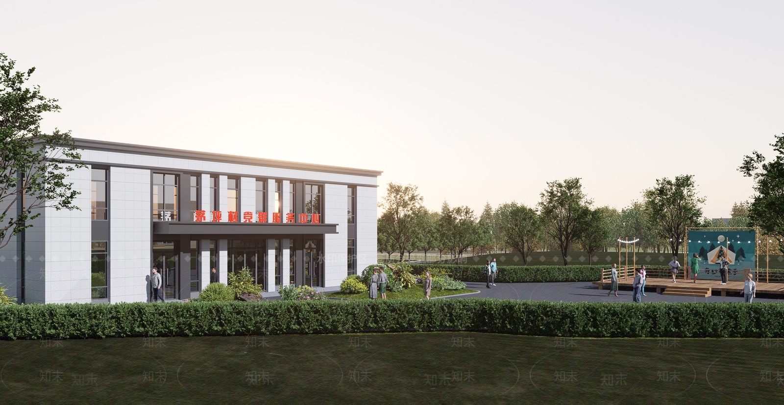 现代小公建SU模型下载【ID:1193530871】