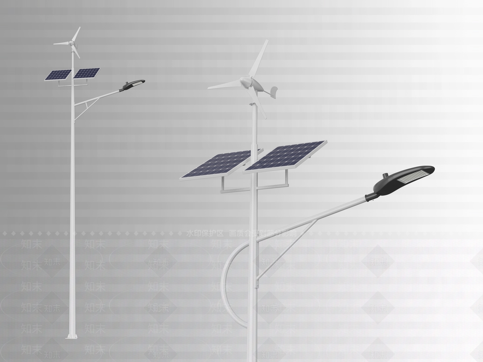 现代简约路灯SU模型下载【ID:1193531360】