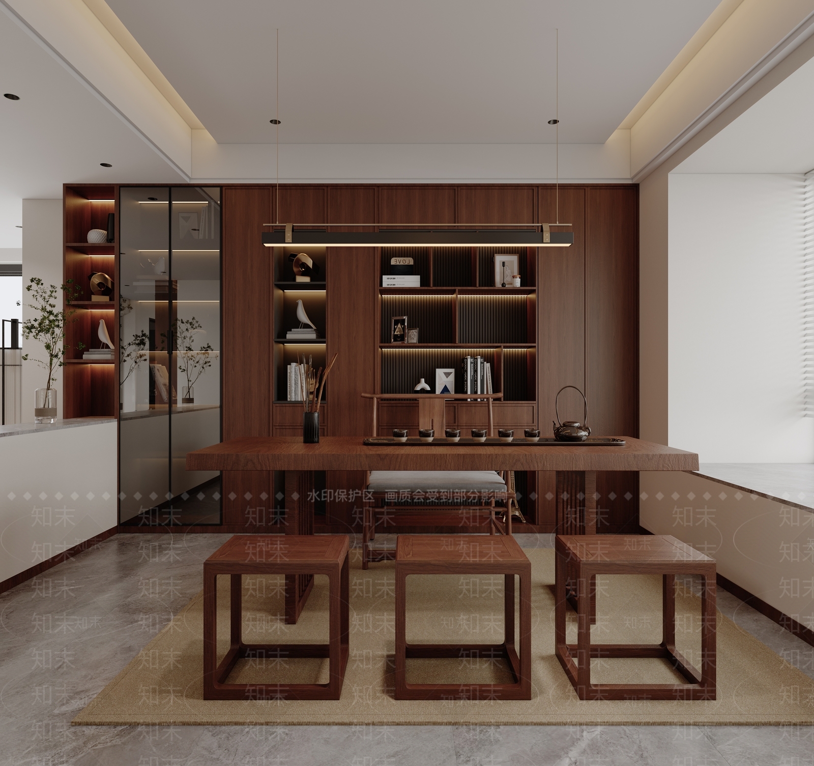 茶室3D模型下载【ID:1193535484】
