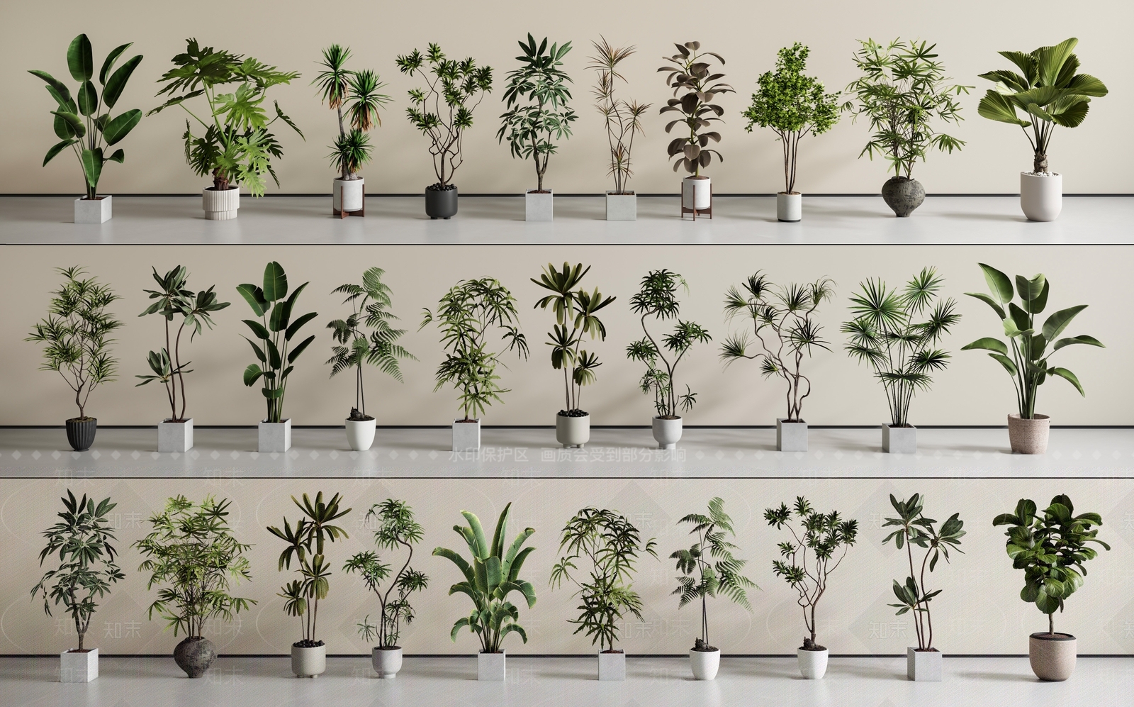 盆栽SU模型下载【ID:1193532525】