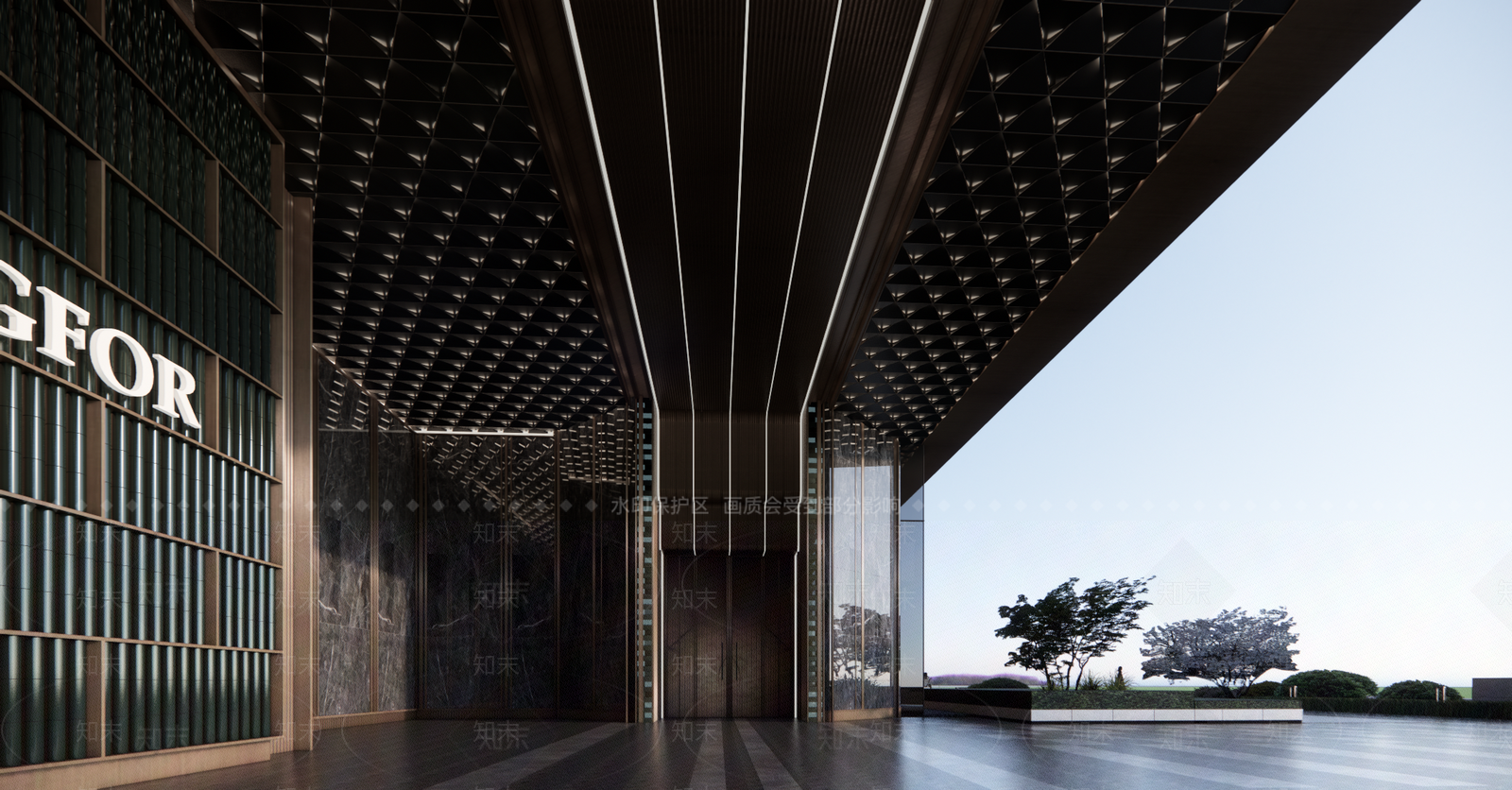 现代小区建筑SU模型下载【ID:1193534193】