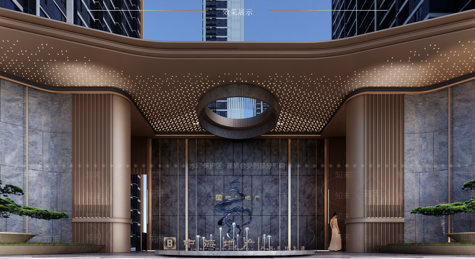 现代小区建筑SU模型下载【ID:1193534645】