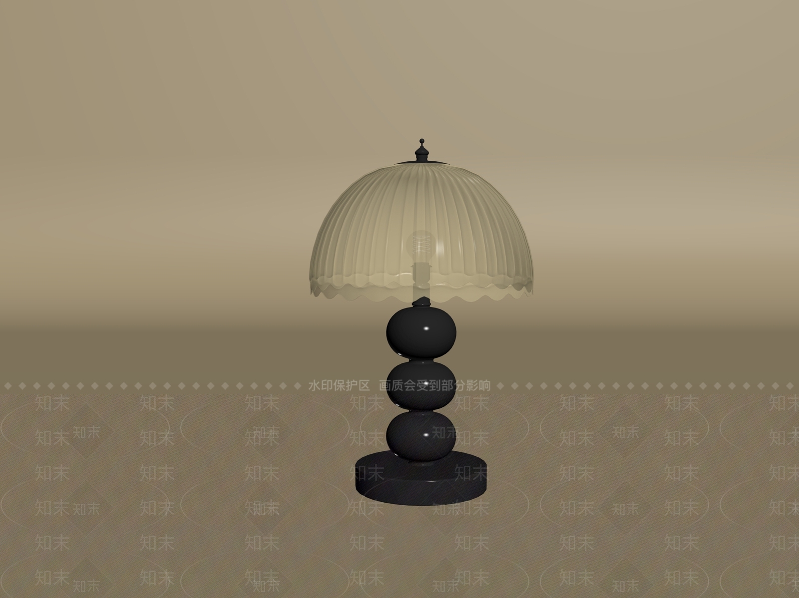 现代法式台灯3D模型下载【ID:1193536553】