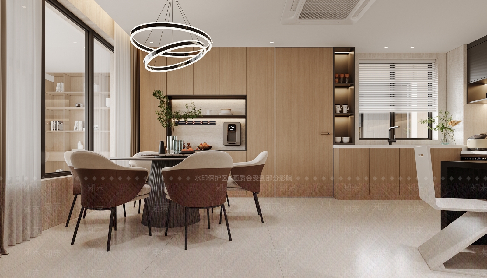 现代茶室3D模型下载【ID:1215124676】