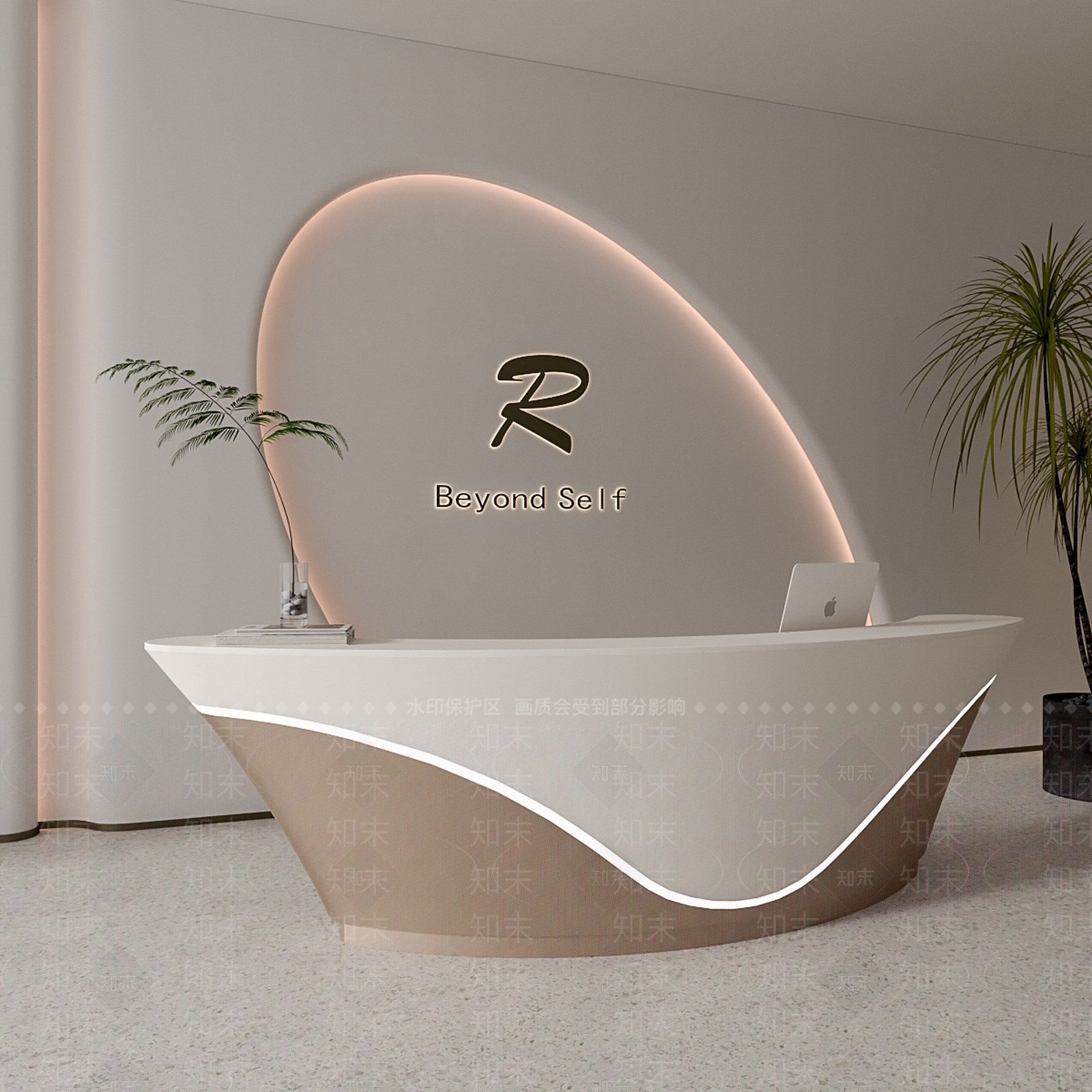 现代前台3D模型下载【ID:1193544648】