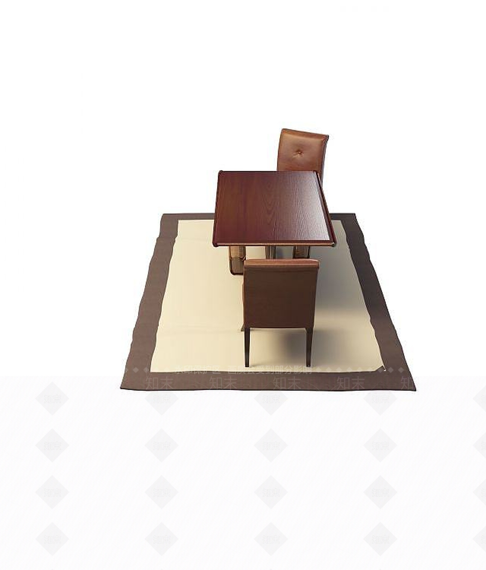 现代简约桌椅组合3D模型下载【ID:1193552851】