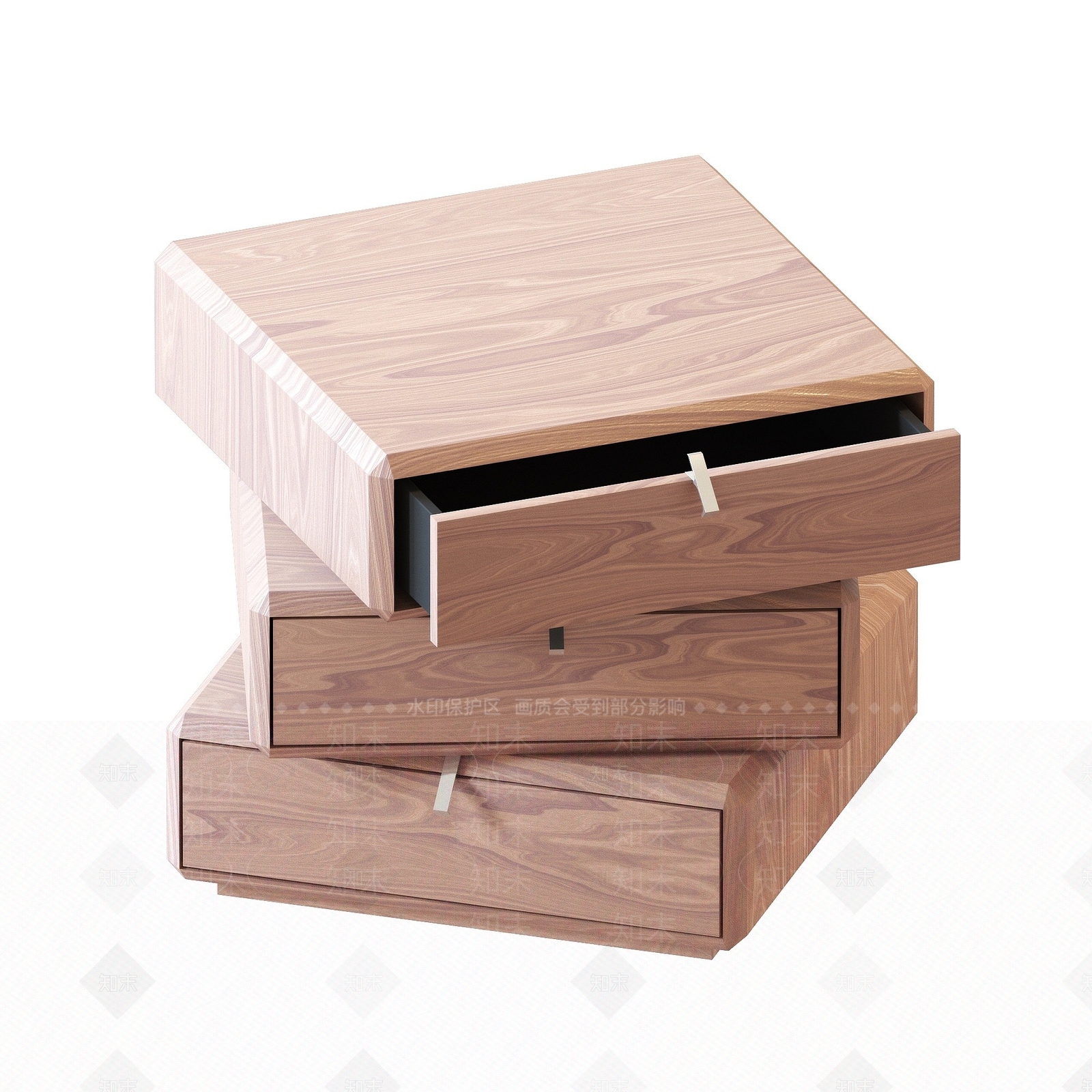 现代实木抽屉3D模型下载【ID:1193553578】