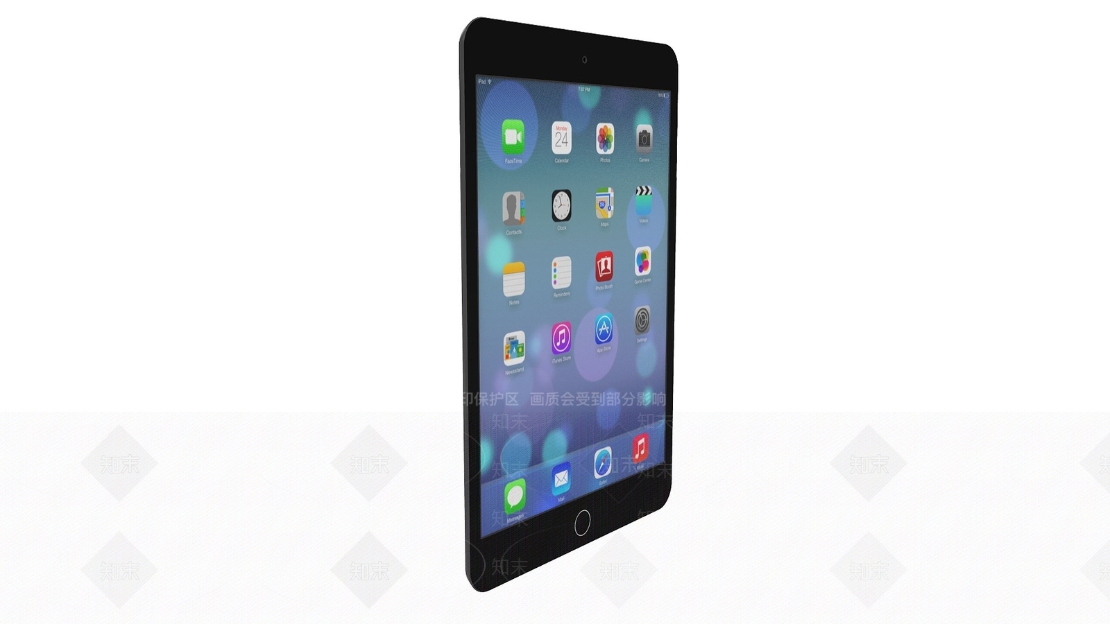 现代苹果iPad3D模型下载【ID:1193553653】