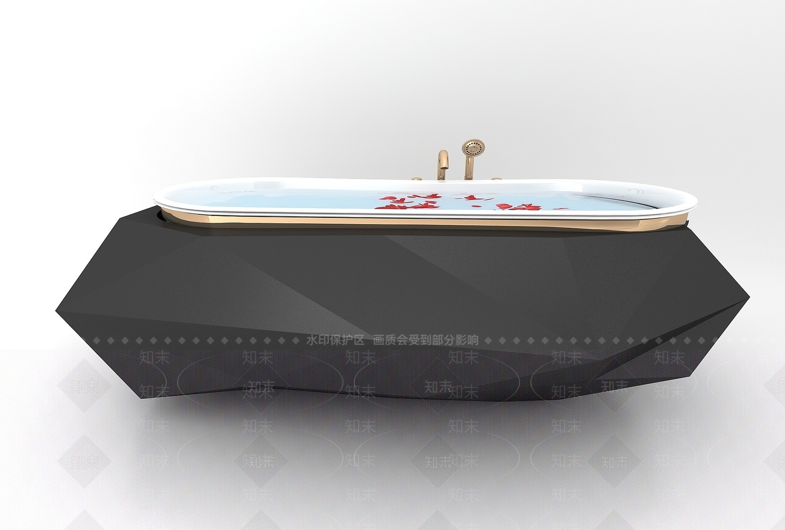 现代浴缸3D模型下载【ID:1193560156】