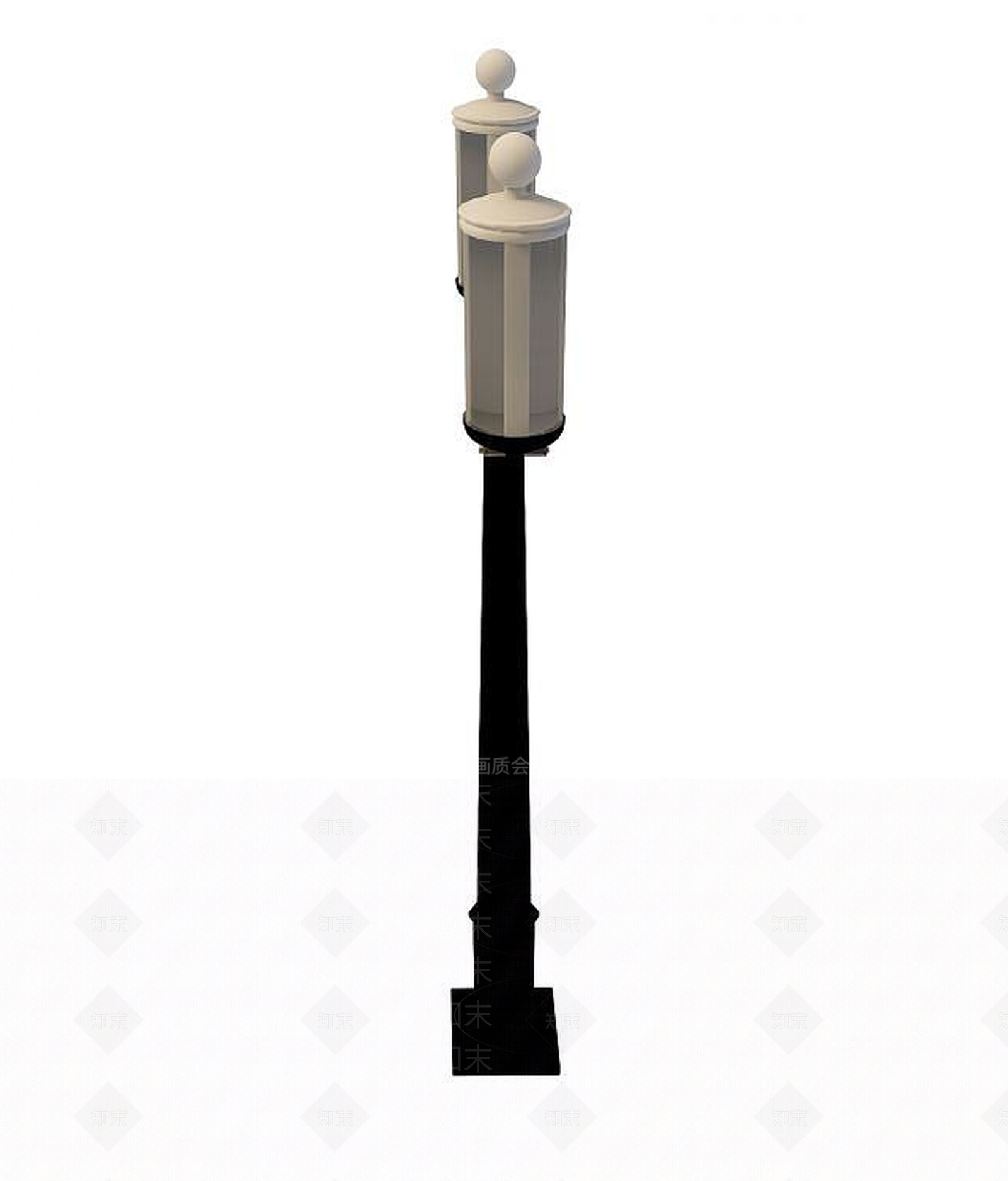 现代庭院路灯3D模型下载【ID:1193560293】
