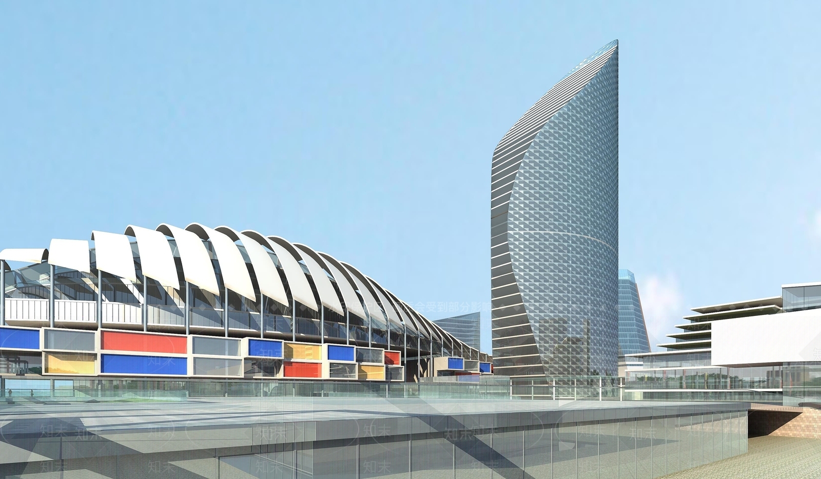 现代商业中心3D模型下载【ID:1193560597】