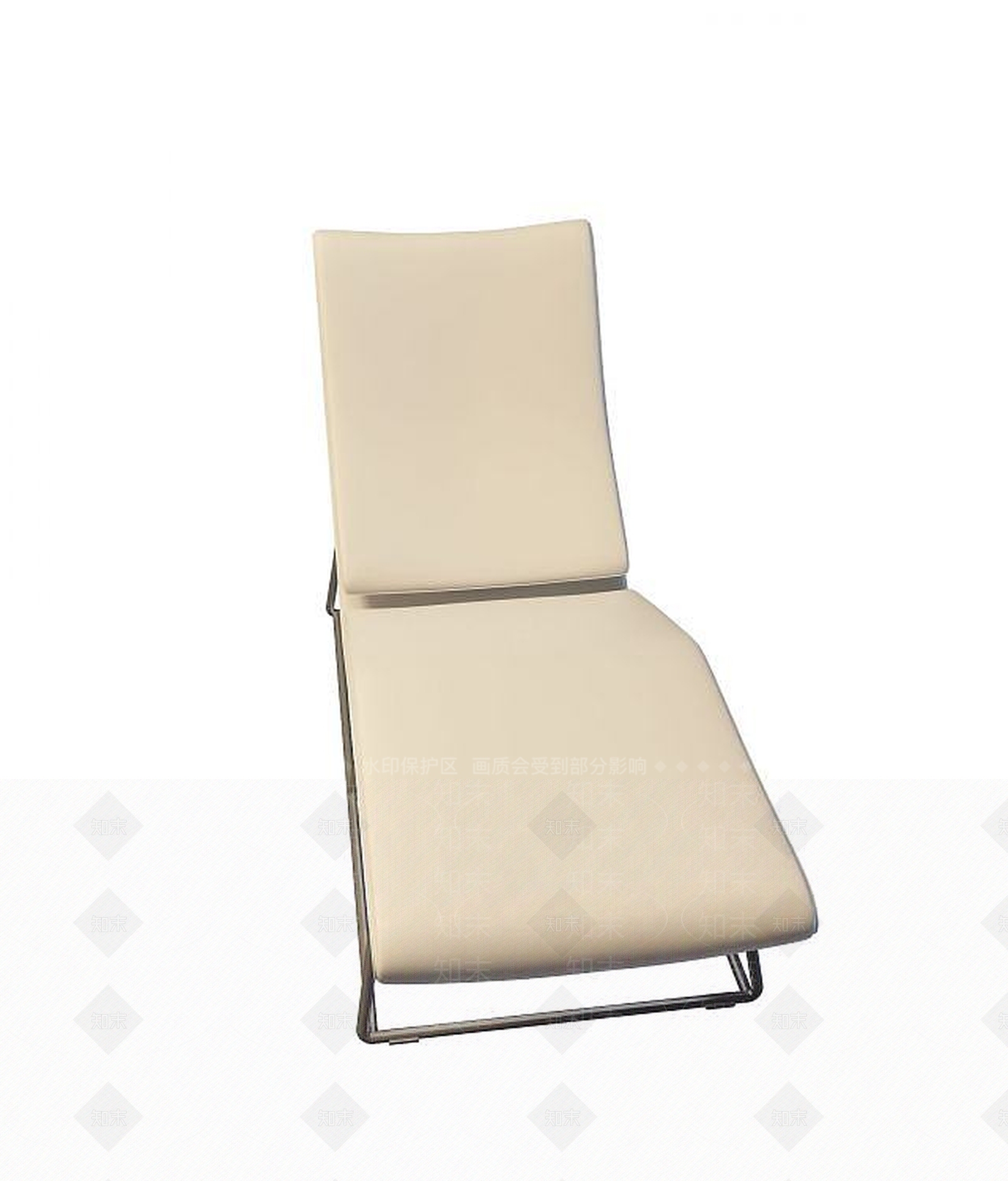 现代皮质休闲躺椅3D模型下载【ID:1193561188】