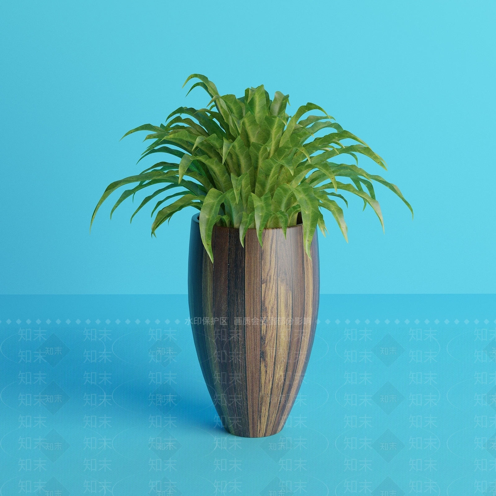 现代盆栽3D模型下载【ID:1193561515】