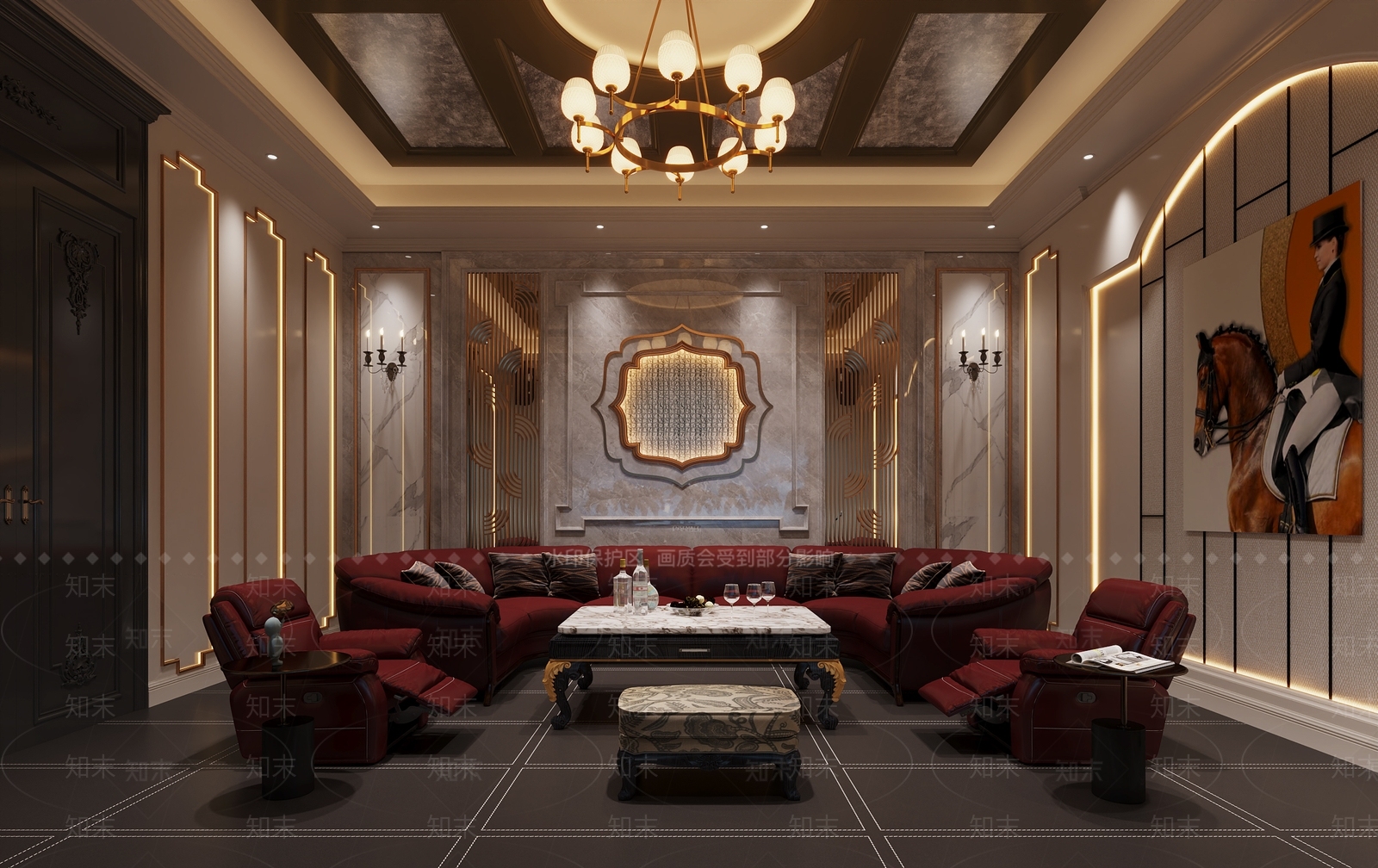 欧式轻奢KTV3D模型下载【ID:1193563755】