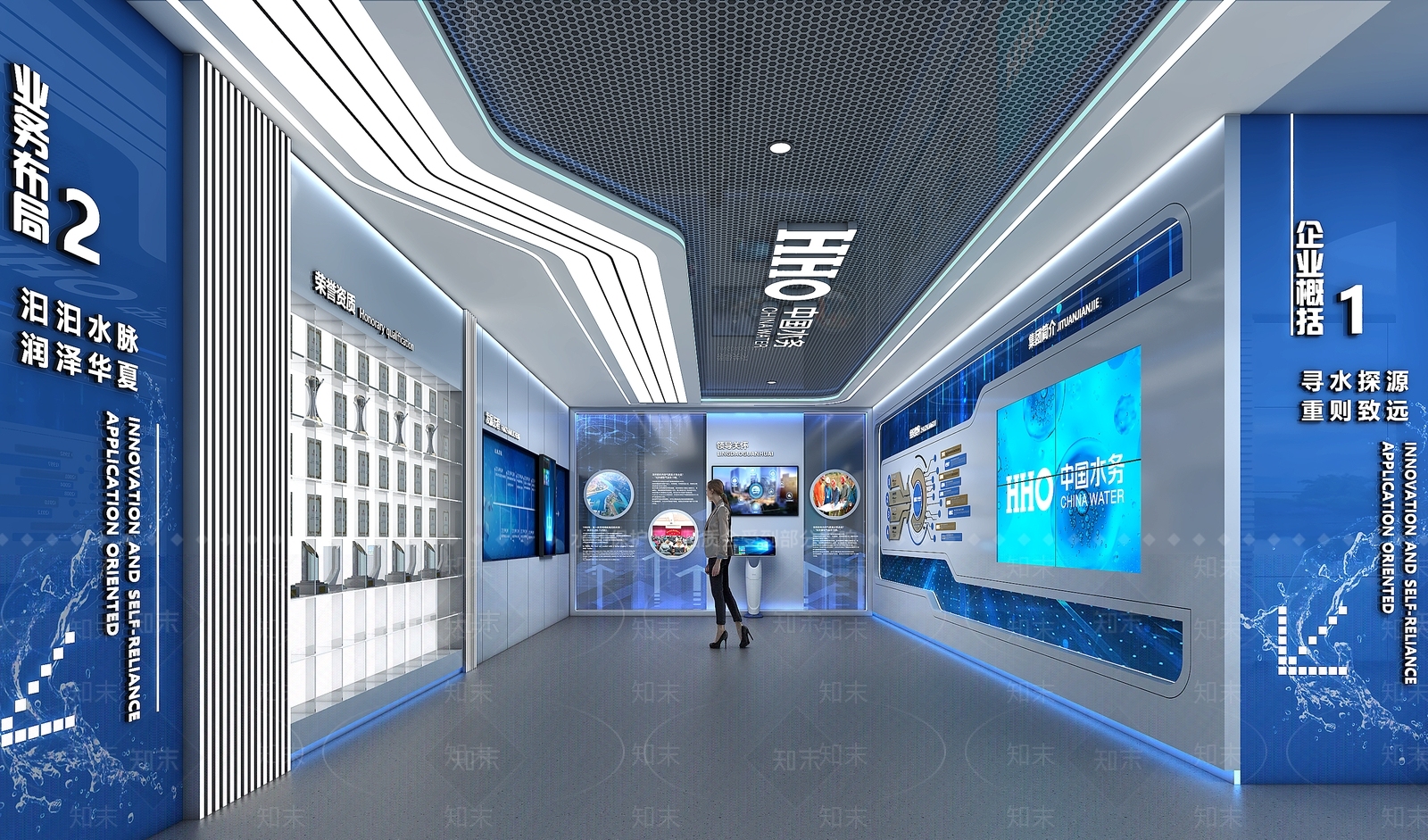 现代科技展厅3D模型下载【ID:1193572150】