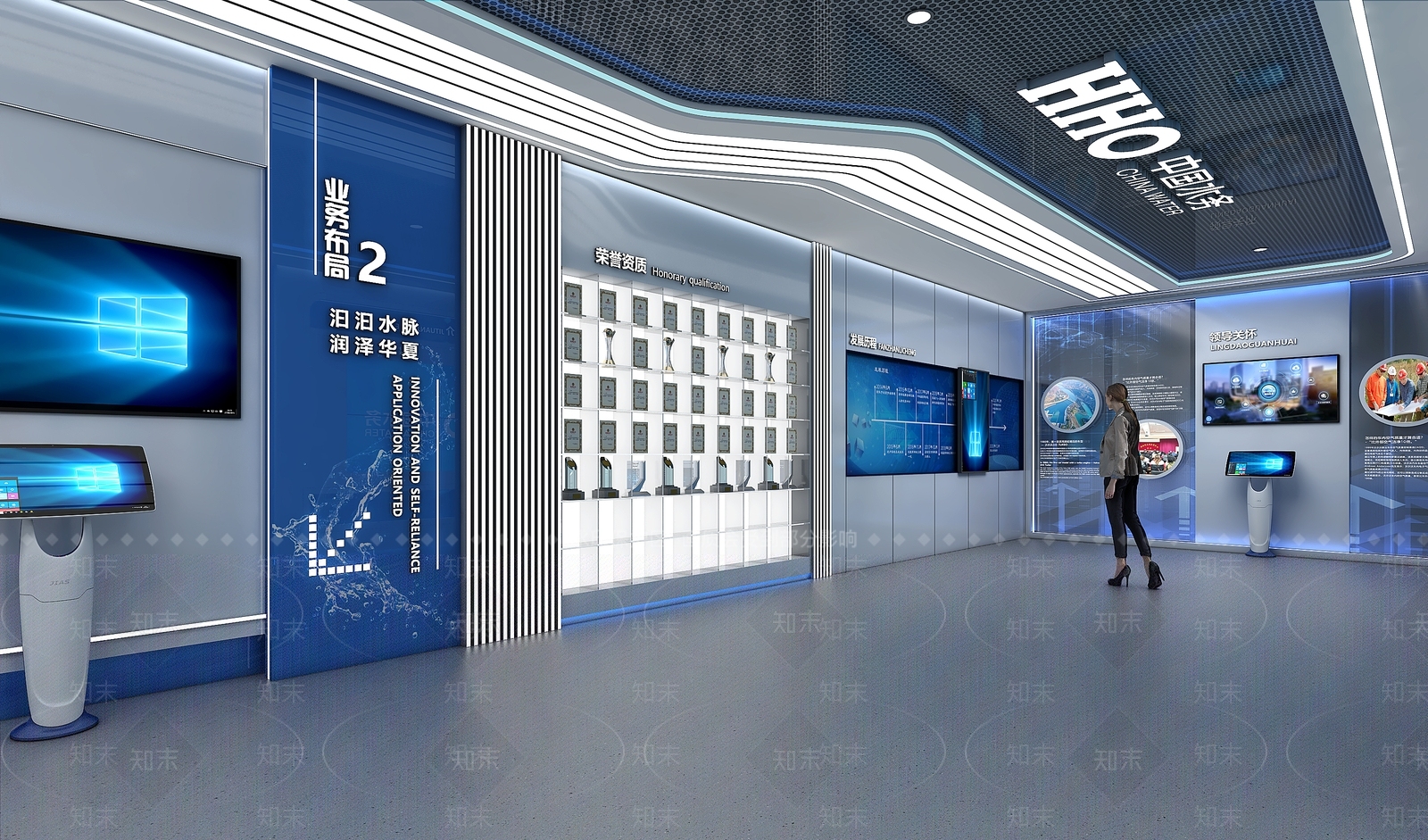 现代科技展厅SU模型下载【ID:1193572022】