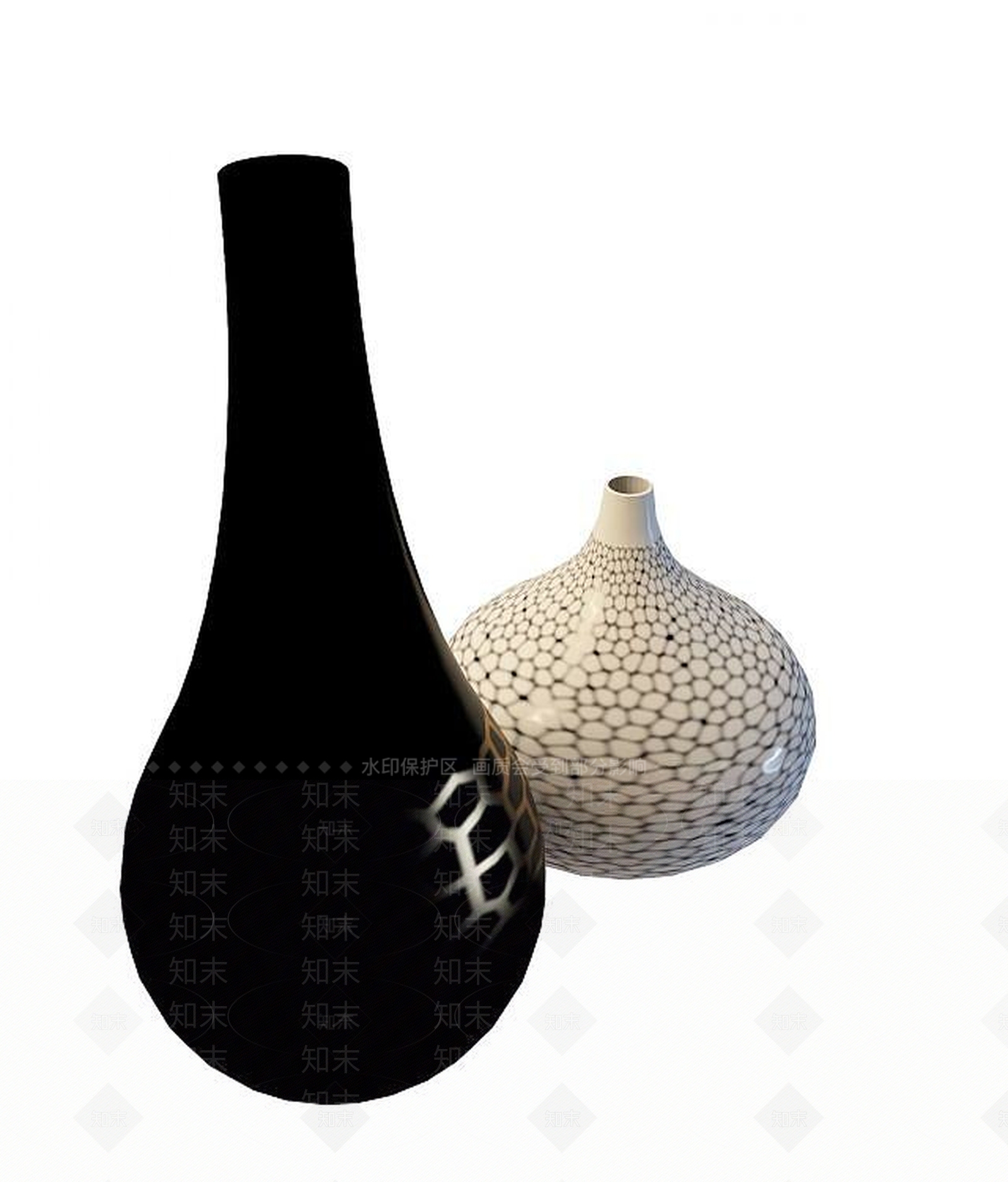 现代花瓶3D模型下载【ID:1193572543】