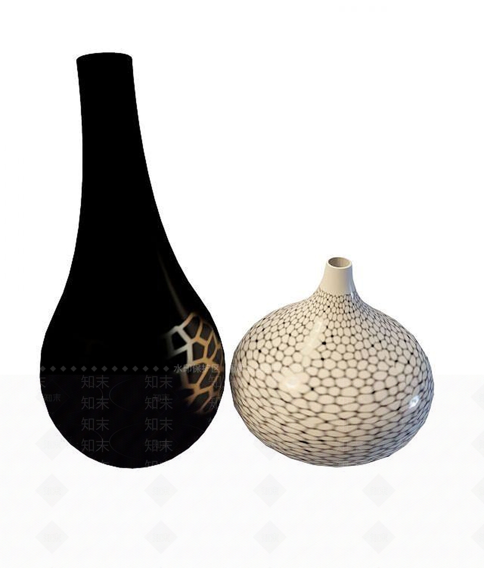 现代花瓶3D模型下载【ID:1193572543】
