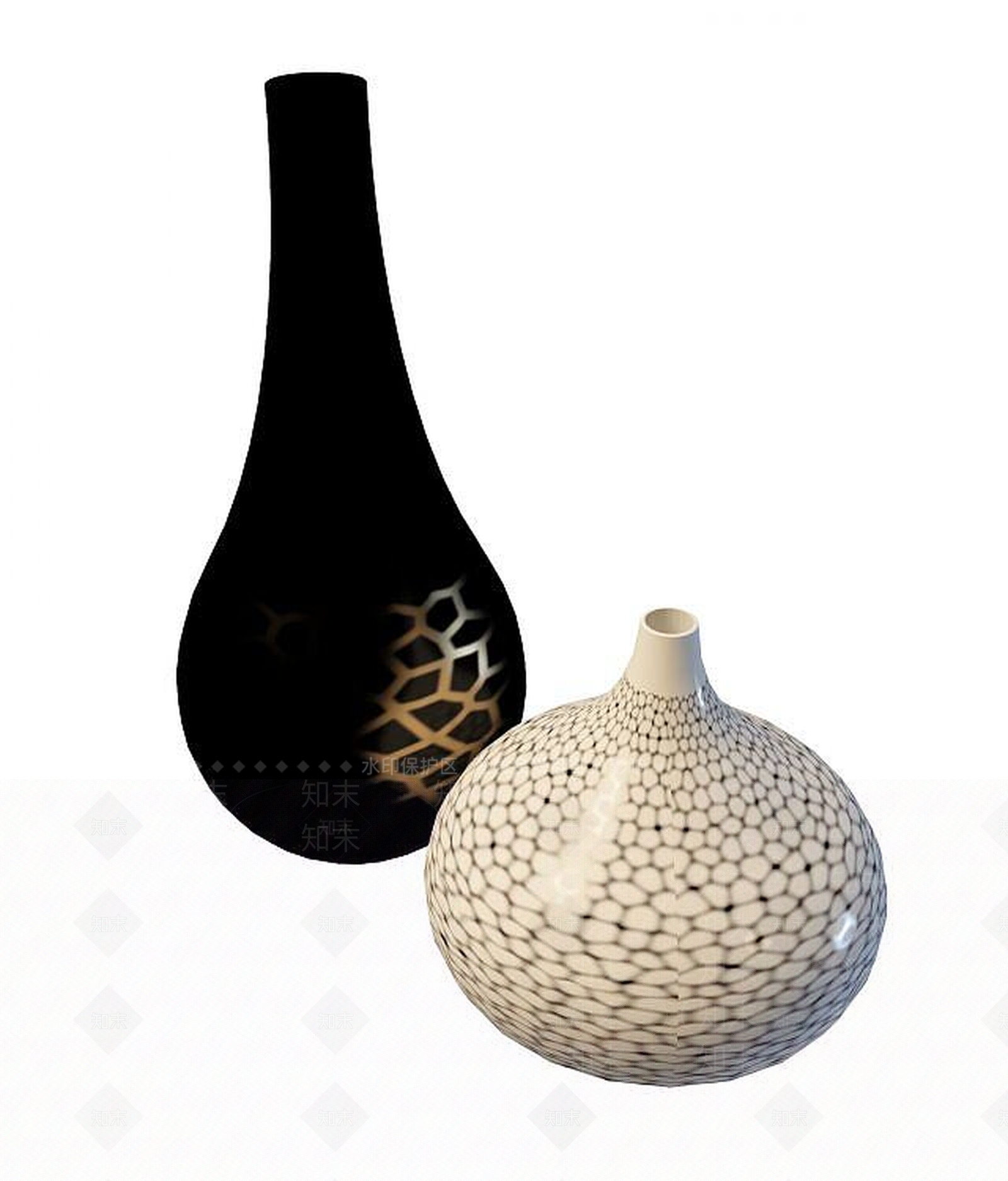 现代花瓶3D模型下载【ID:1193572543】
