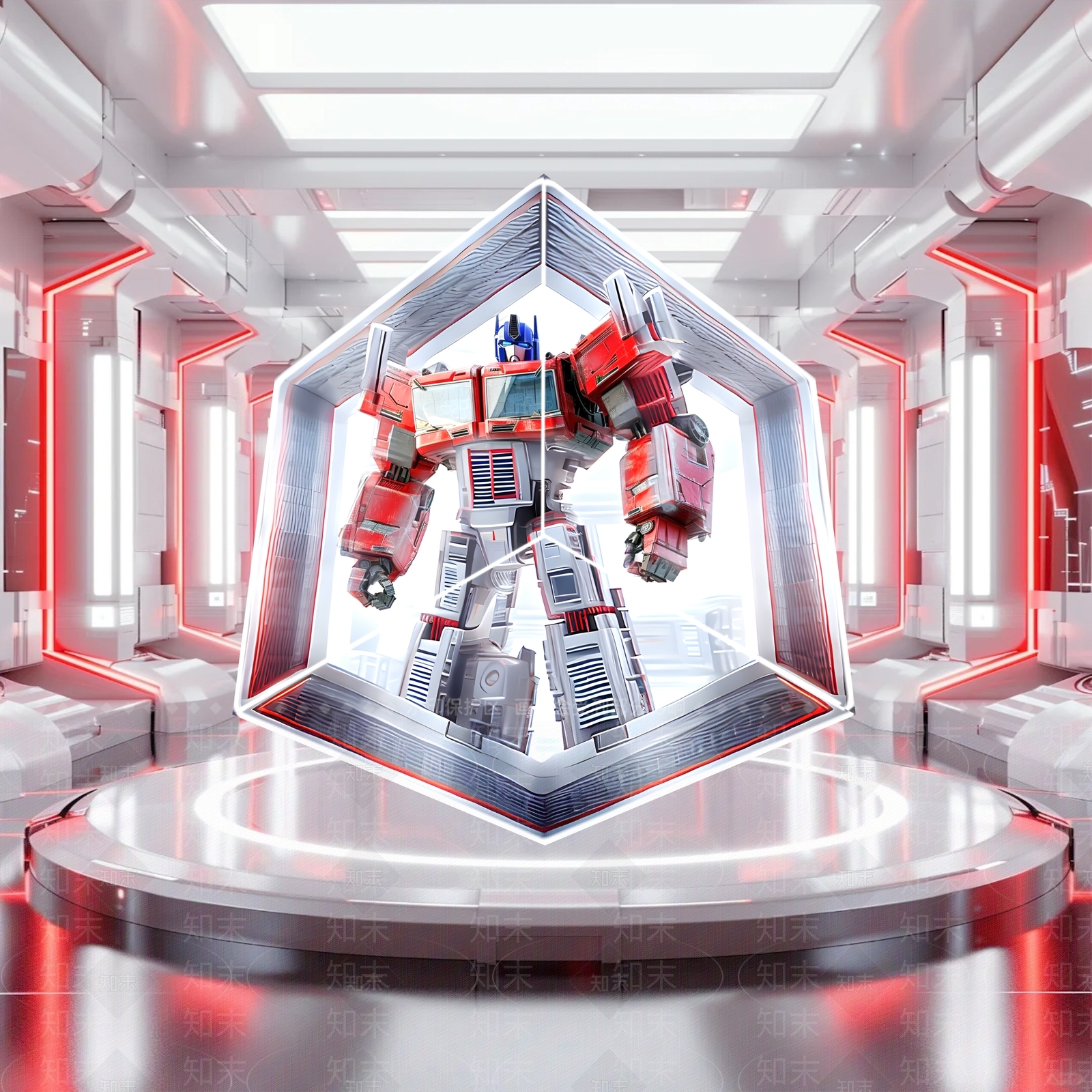 现代工业全息投影台3D模型下载【ID:1193573630】