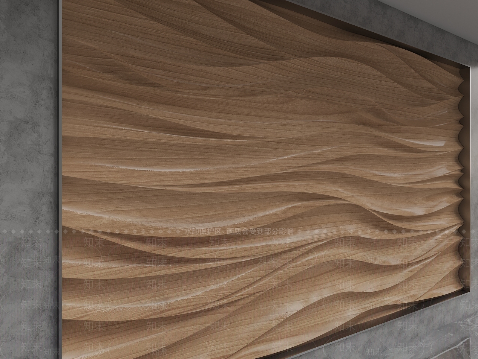 现代其他墙面3D模型下载【ID:1193577560】