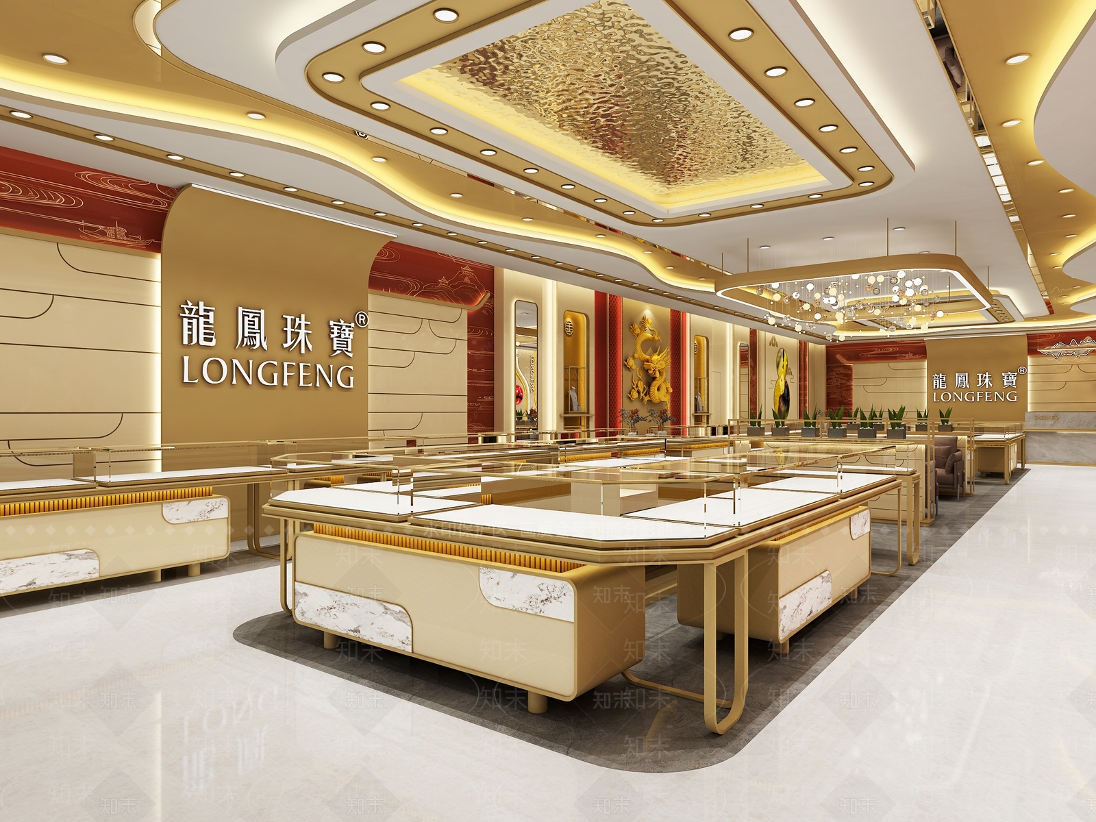 现代珠宝店3D模型下载【ID:1193585348】