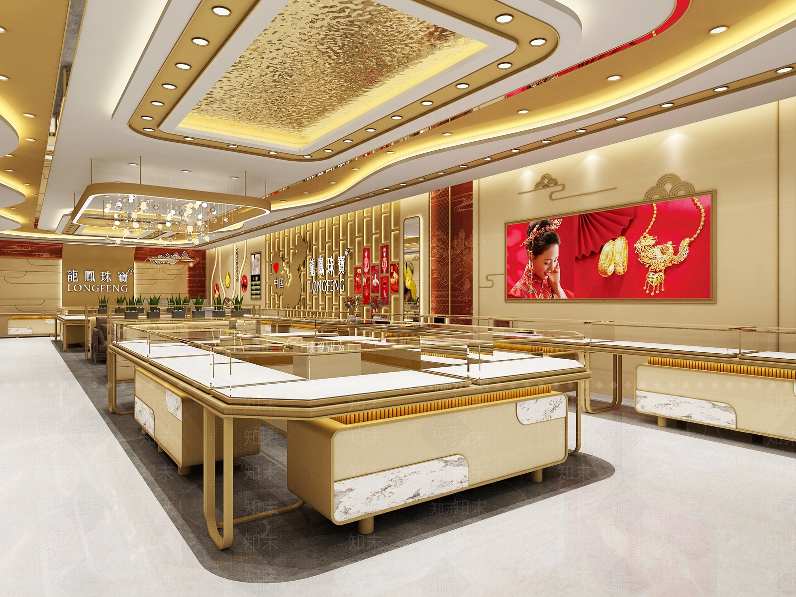 现代珠宝店3D模型下载【ID:1193585348】