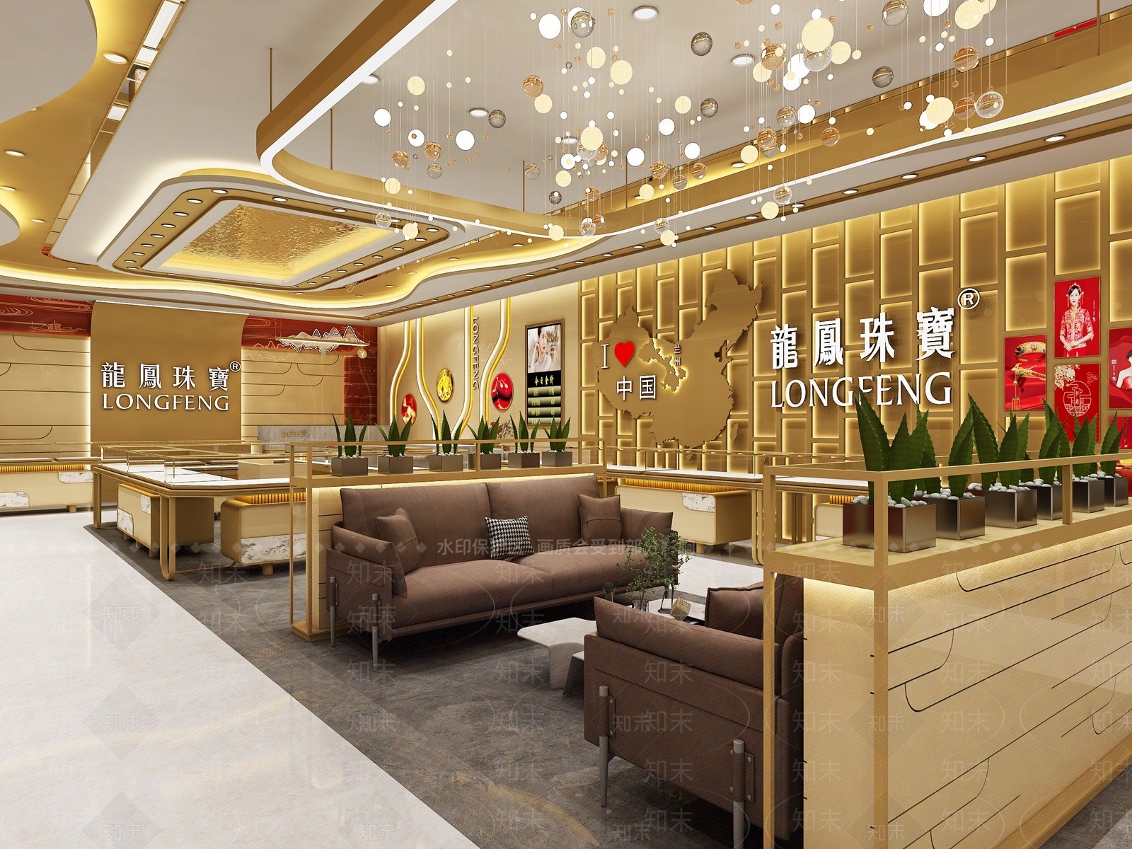 现代珠宝店3D模型下载【ID:1193585348】