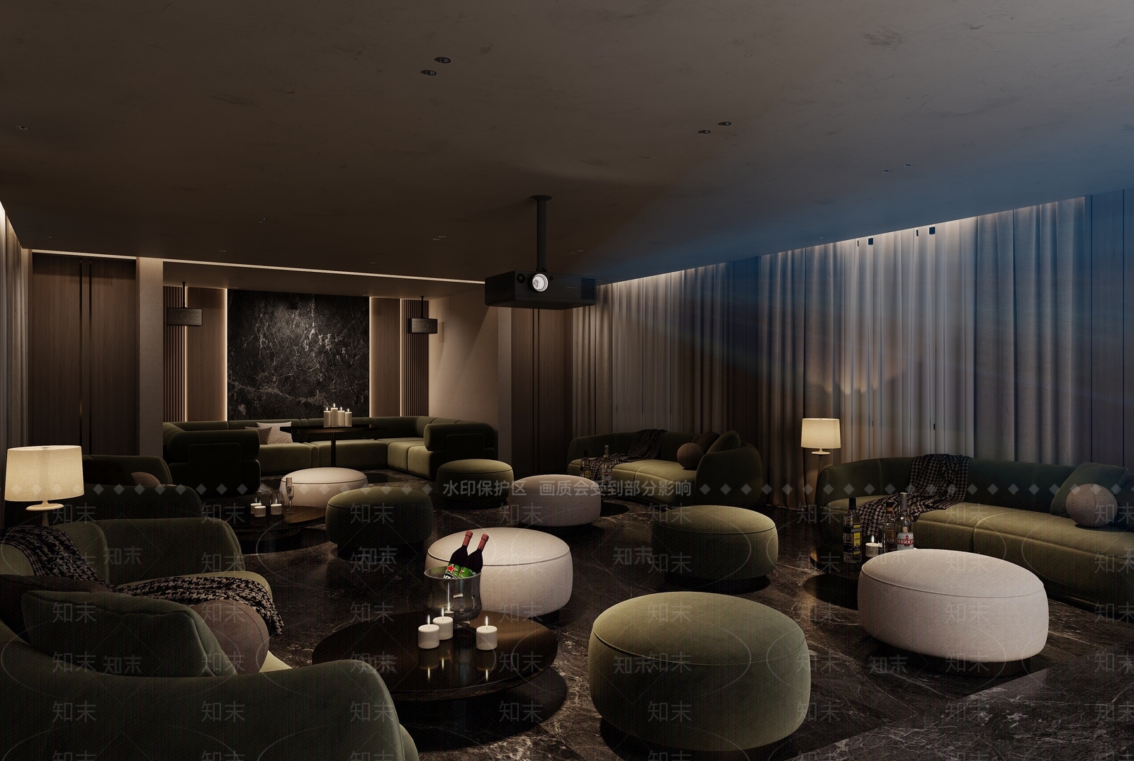 现代简约KTV3D模型下载【ID:1193589430】