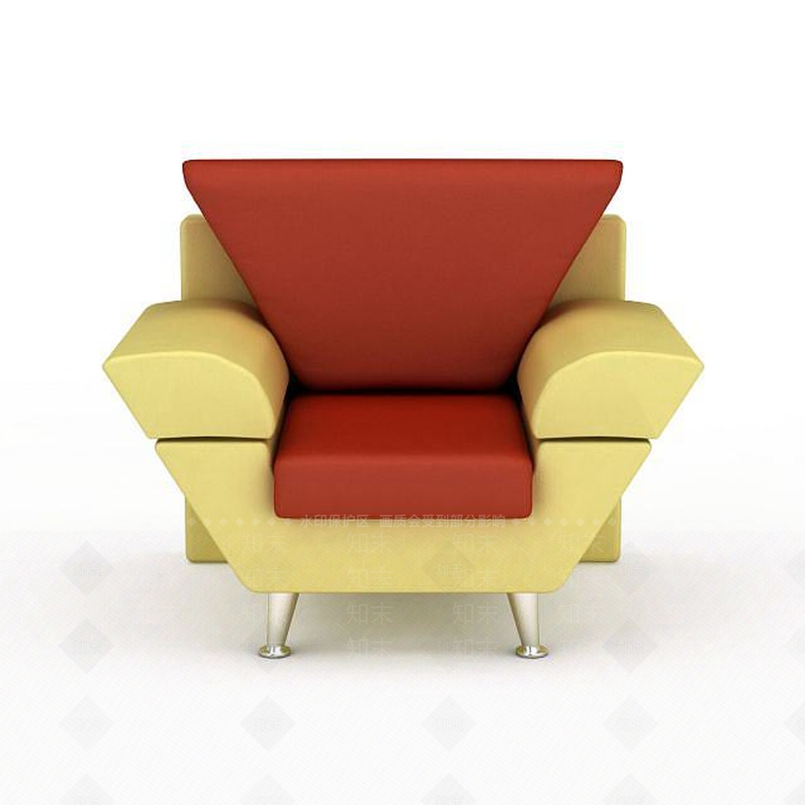 现代双人沙发3D模型下载【ID:1193590968】