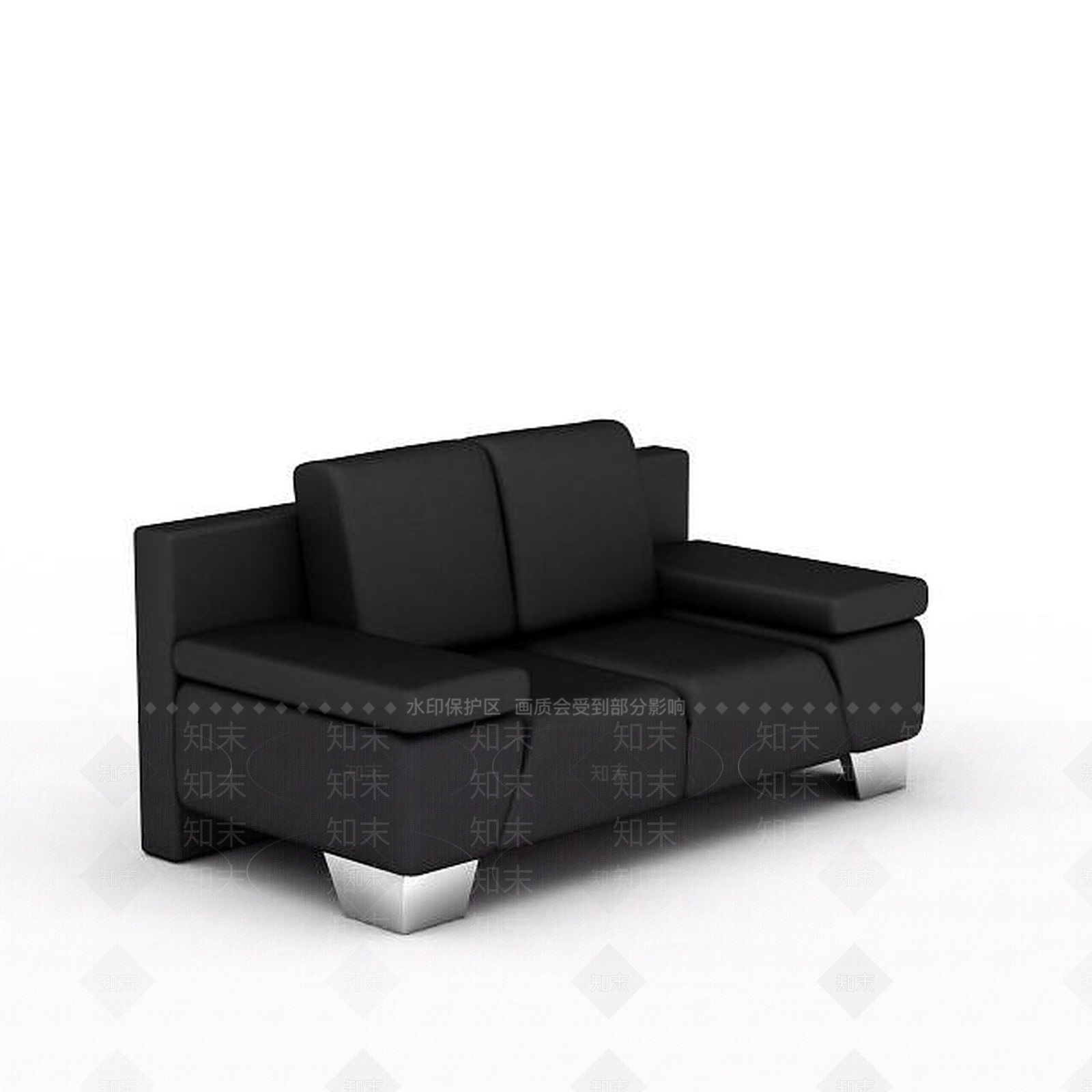现代双人沙发3D模型下载【ID:1193590929】