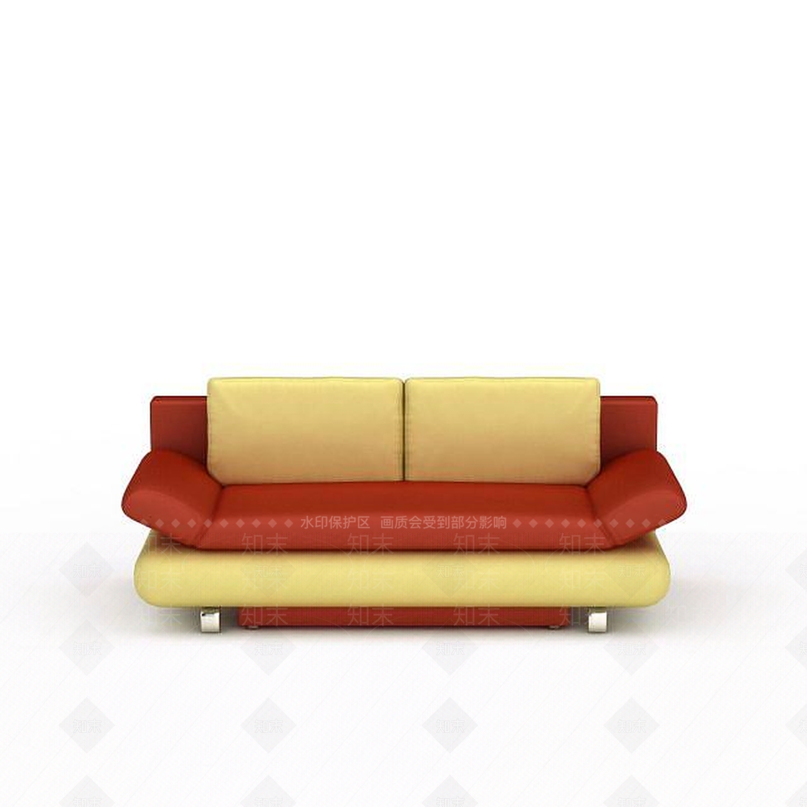现代双人沙发3D模型下载【ID:1193591076】