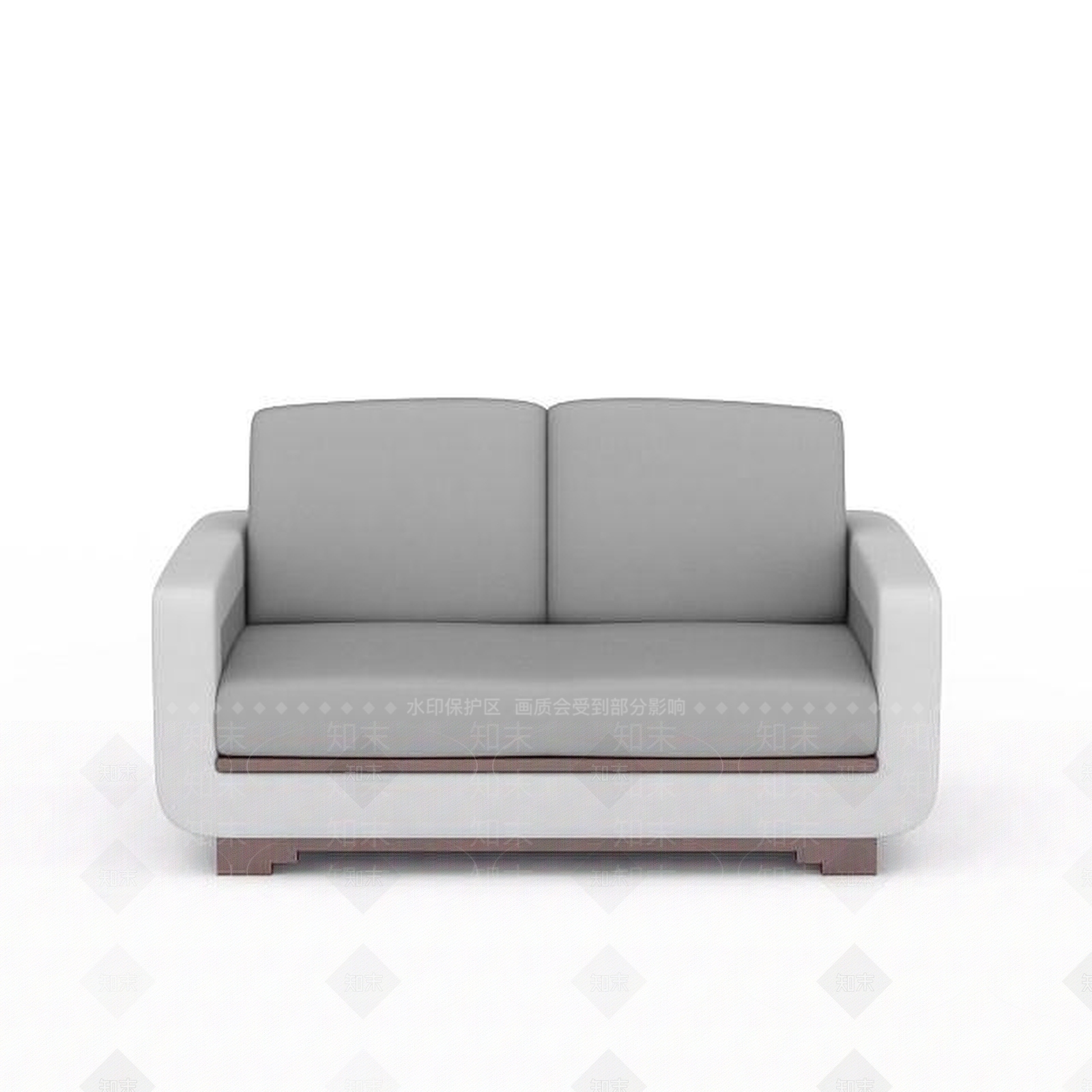 现代双人沙发3D模型下载【ID:1193591237】