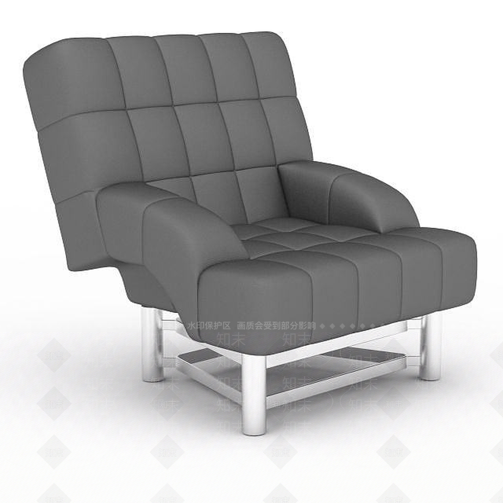 现代双人沙发3D模型下载【ID:1193591487】