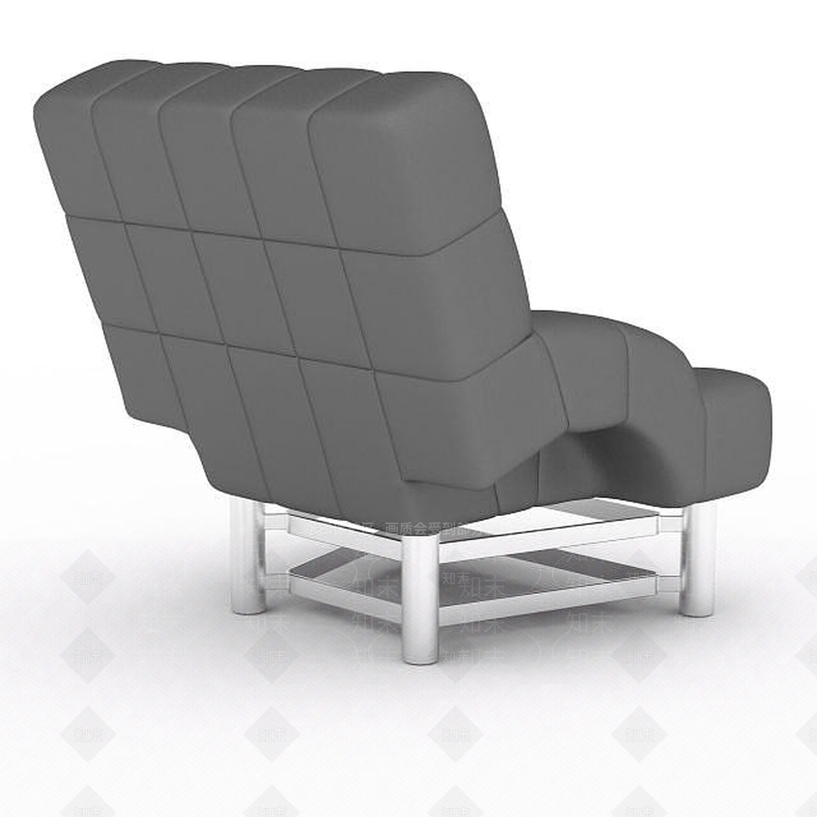 现代双人沙发3D模型下载【ID:1193591487】
