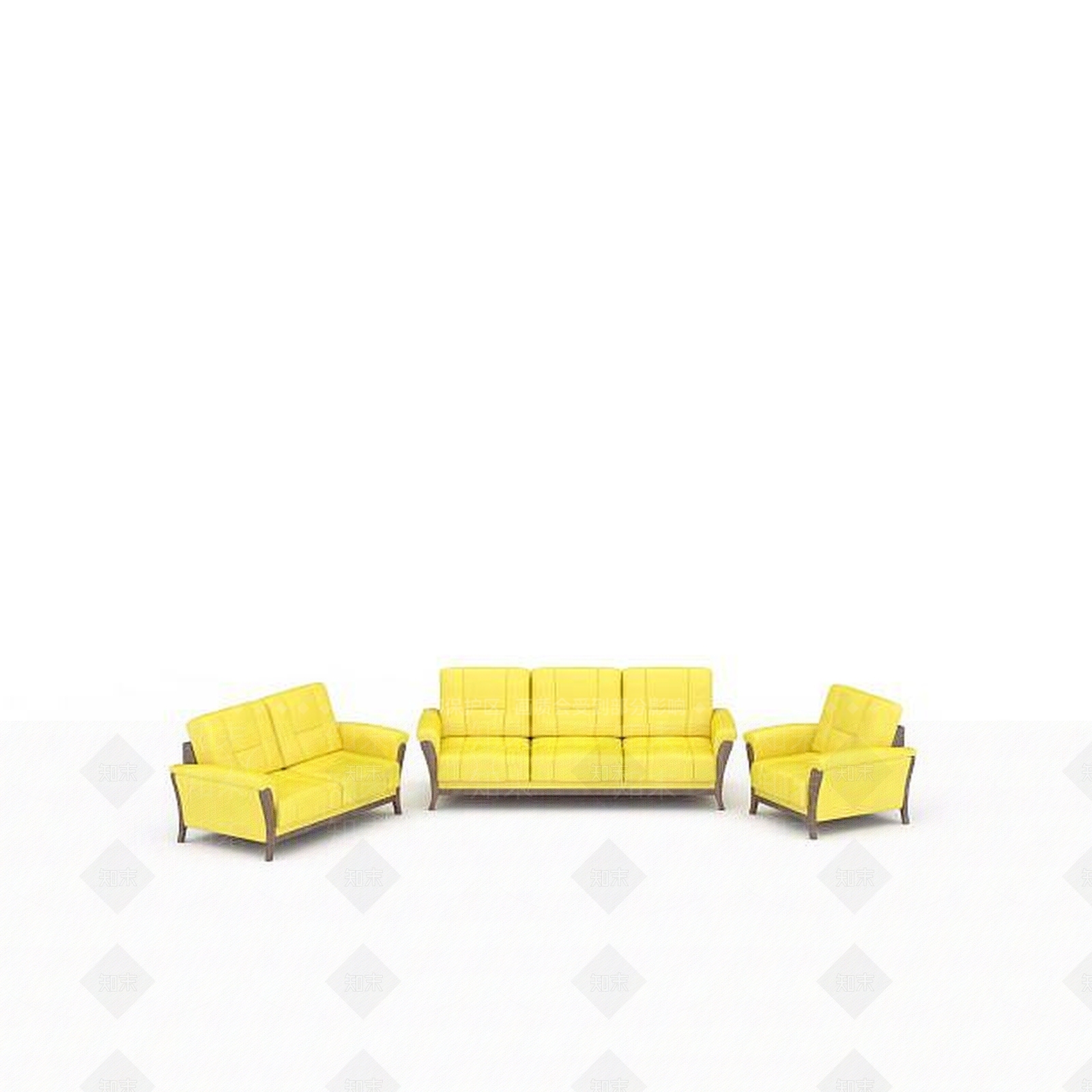 现代双人沙发3D模型下载【ID:1193591611】