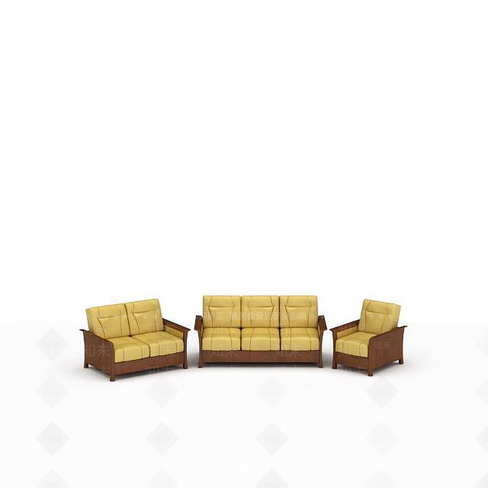 现代双人沙发3D模型下载【ID:1193591728】