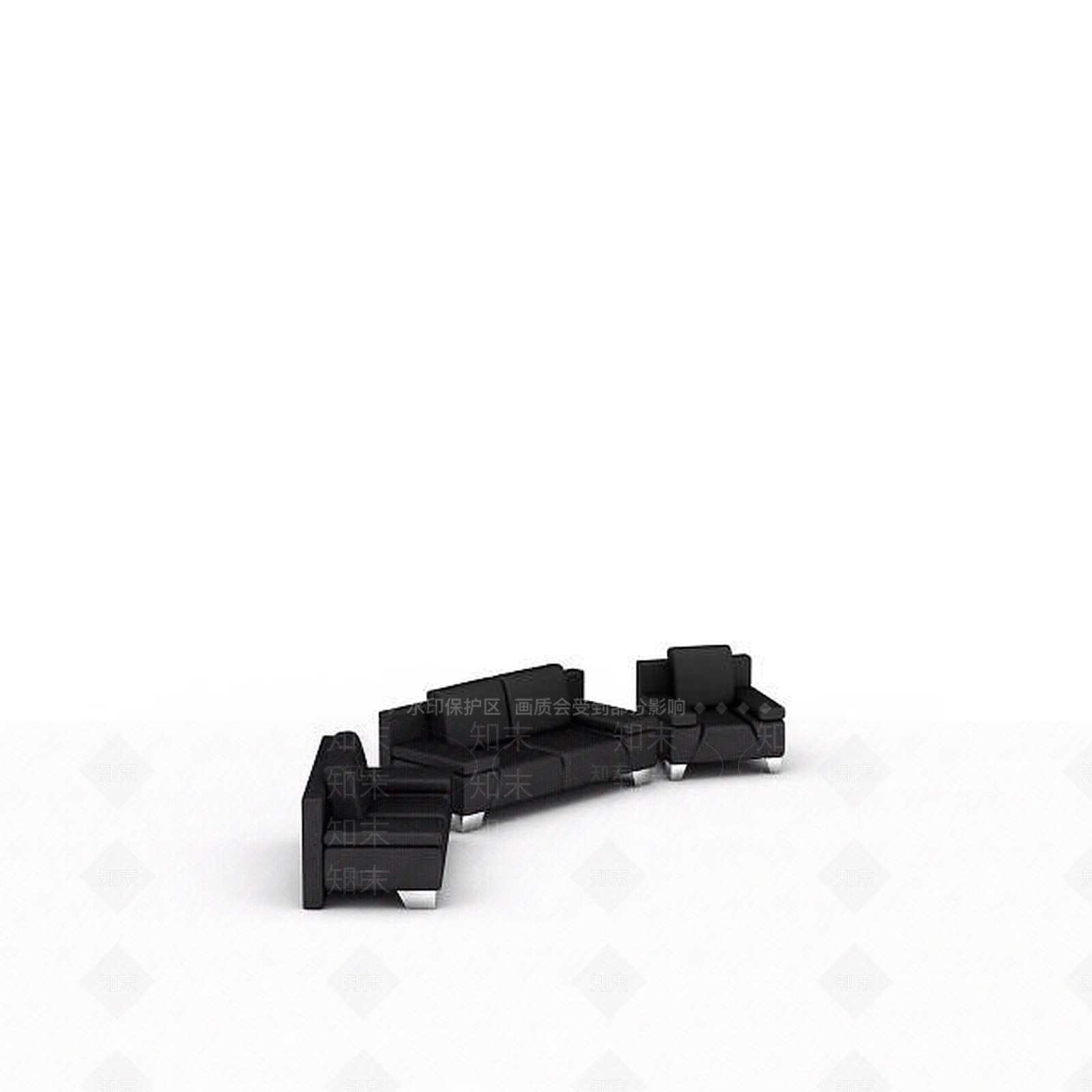现代双人沙发3D模型下载【ID:1193591856】