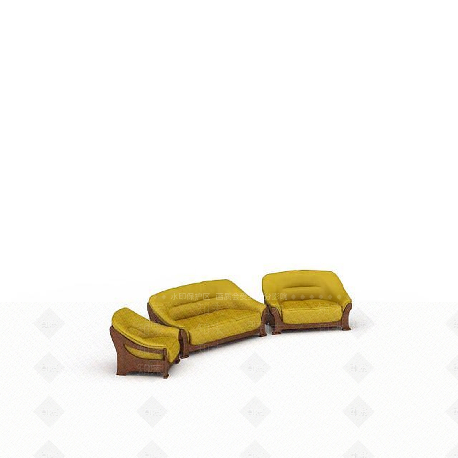 现代双人沙发3D模型下载【ID:1193591985】