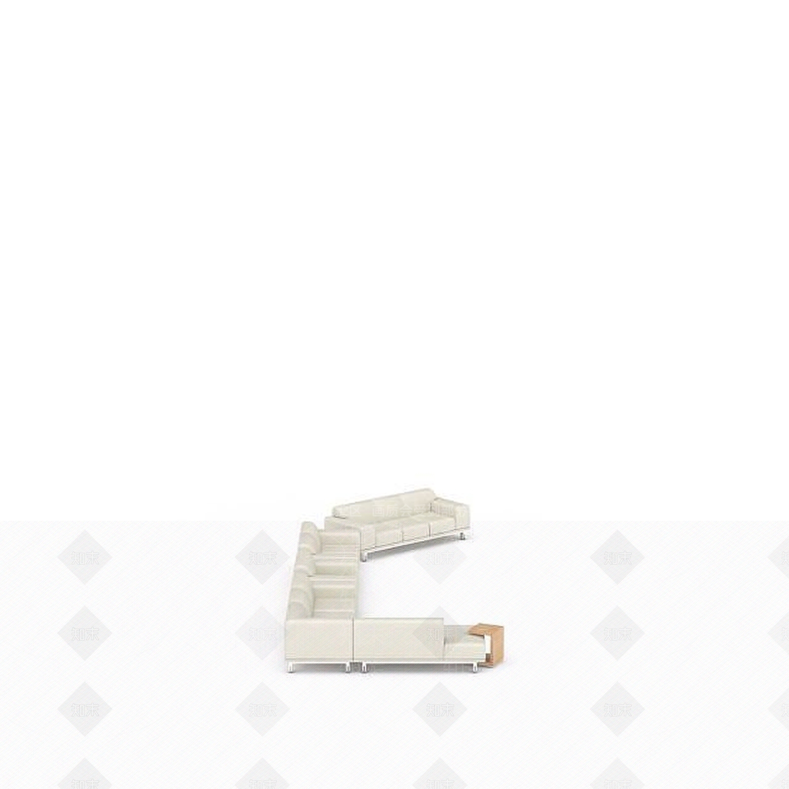 现代双人沙发3D模型下载【ID:1193592034】