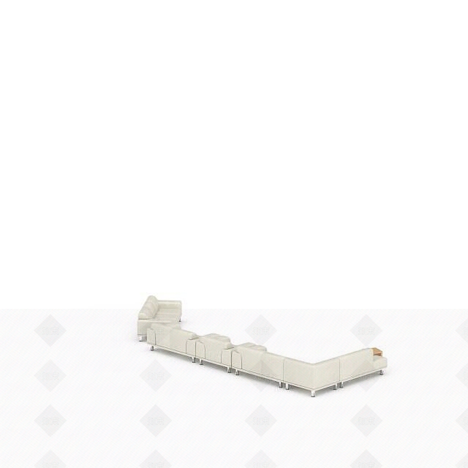 现代双人沙发3D模型下载【ID:1193592034】