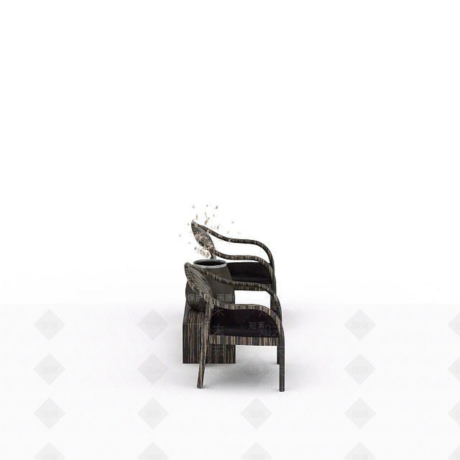 现代双人沙发3D模型下载【ID:1193593051】