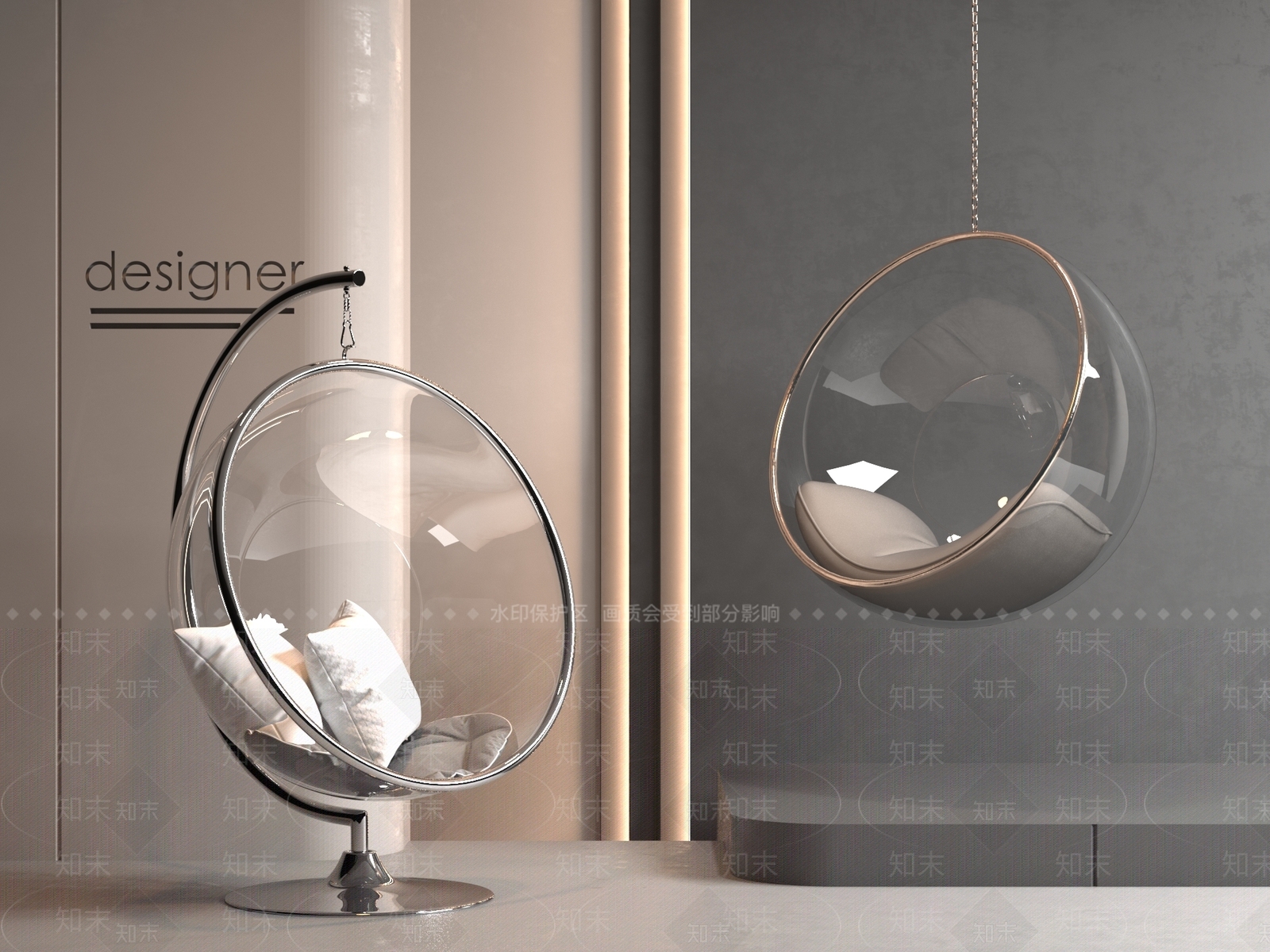 吊椅3D模型下载【ID:1193595293】