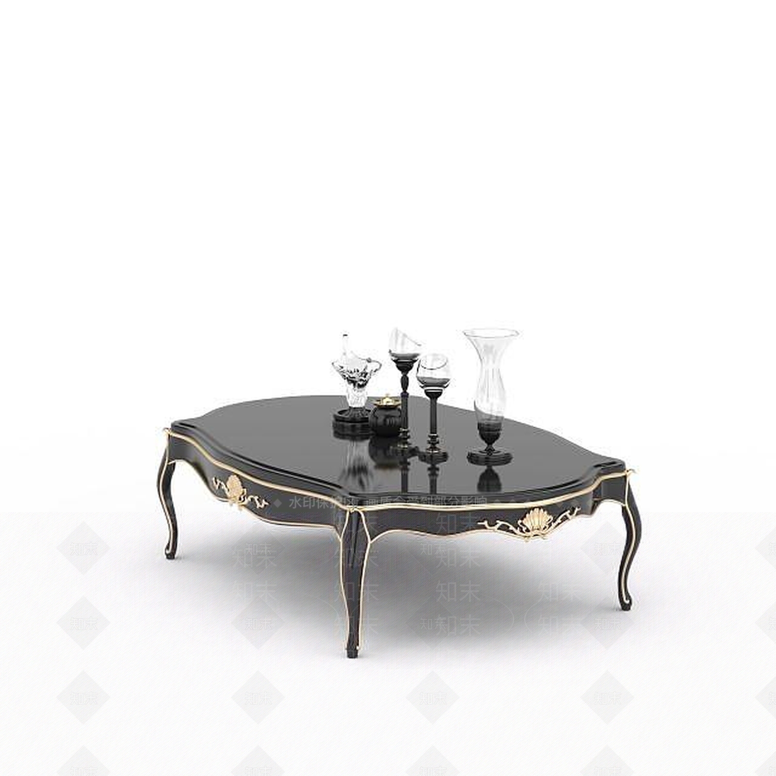 现代书桌3D模型下载【ID:1199060065】