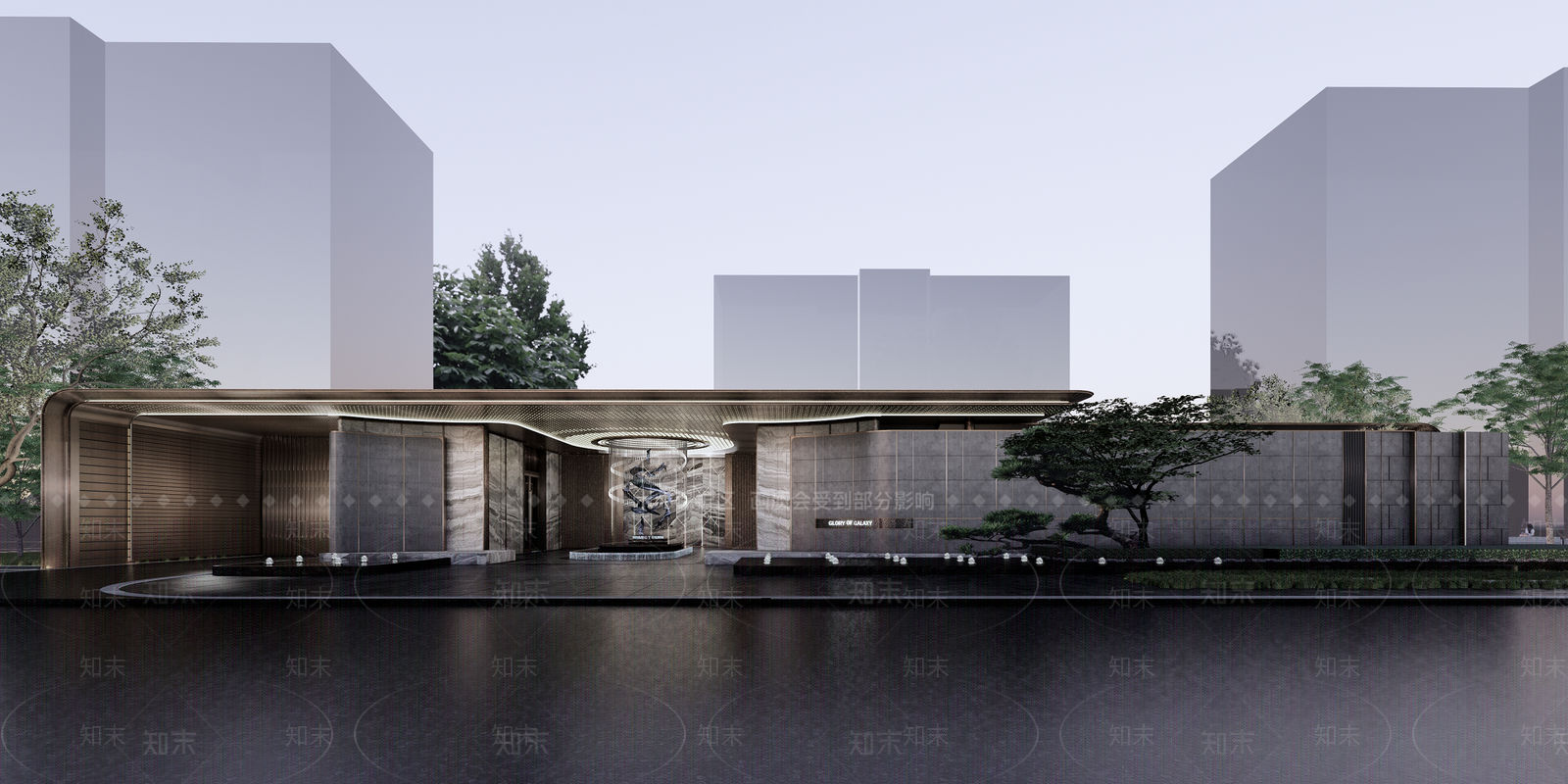 现代小区建筑SU模型下载【ID:1193599643】