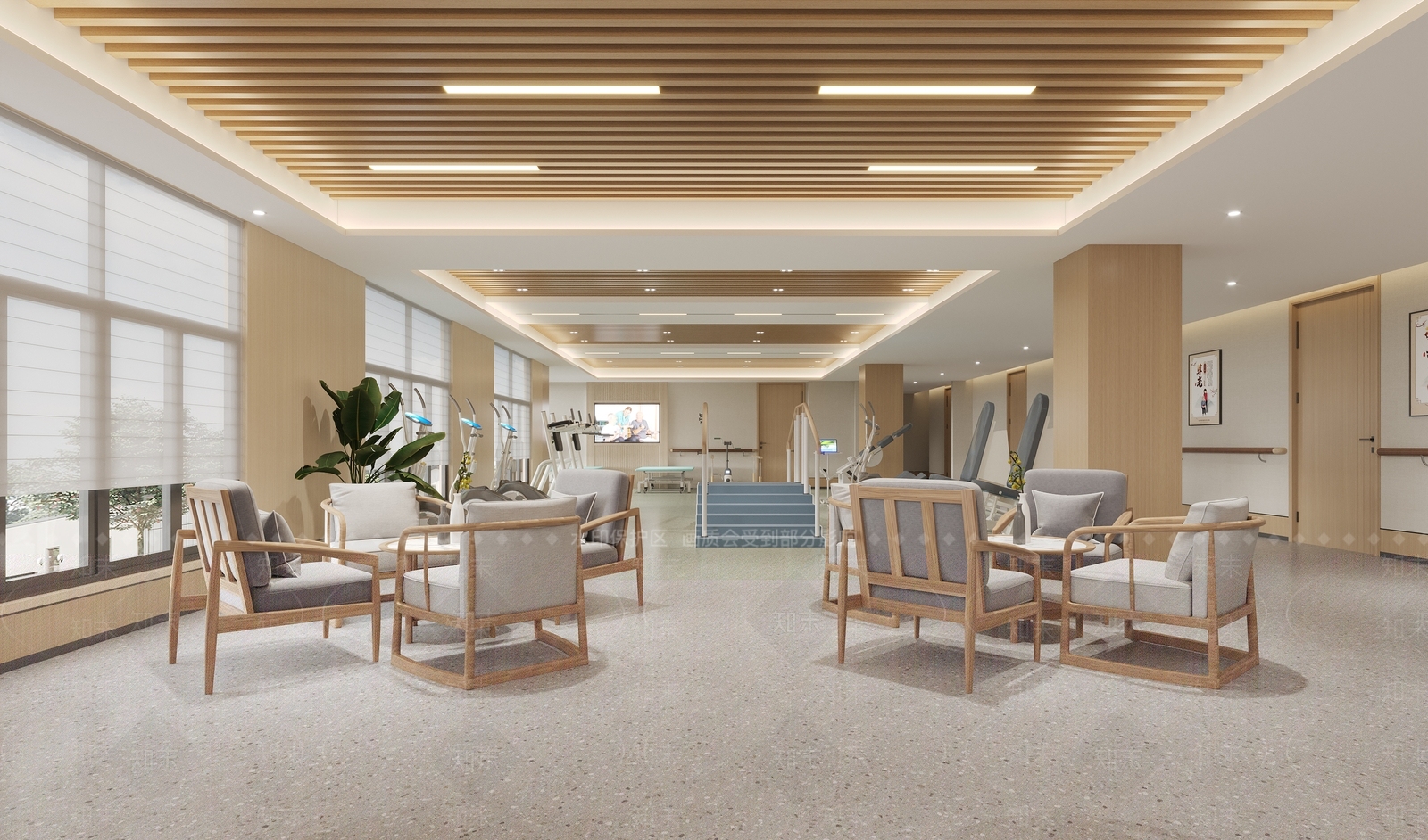 现代休息区3D模型下载【ID:1193617014】