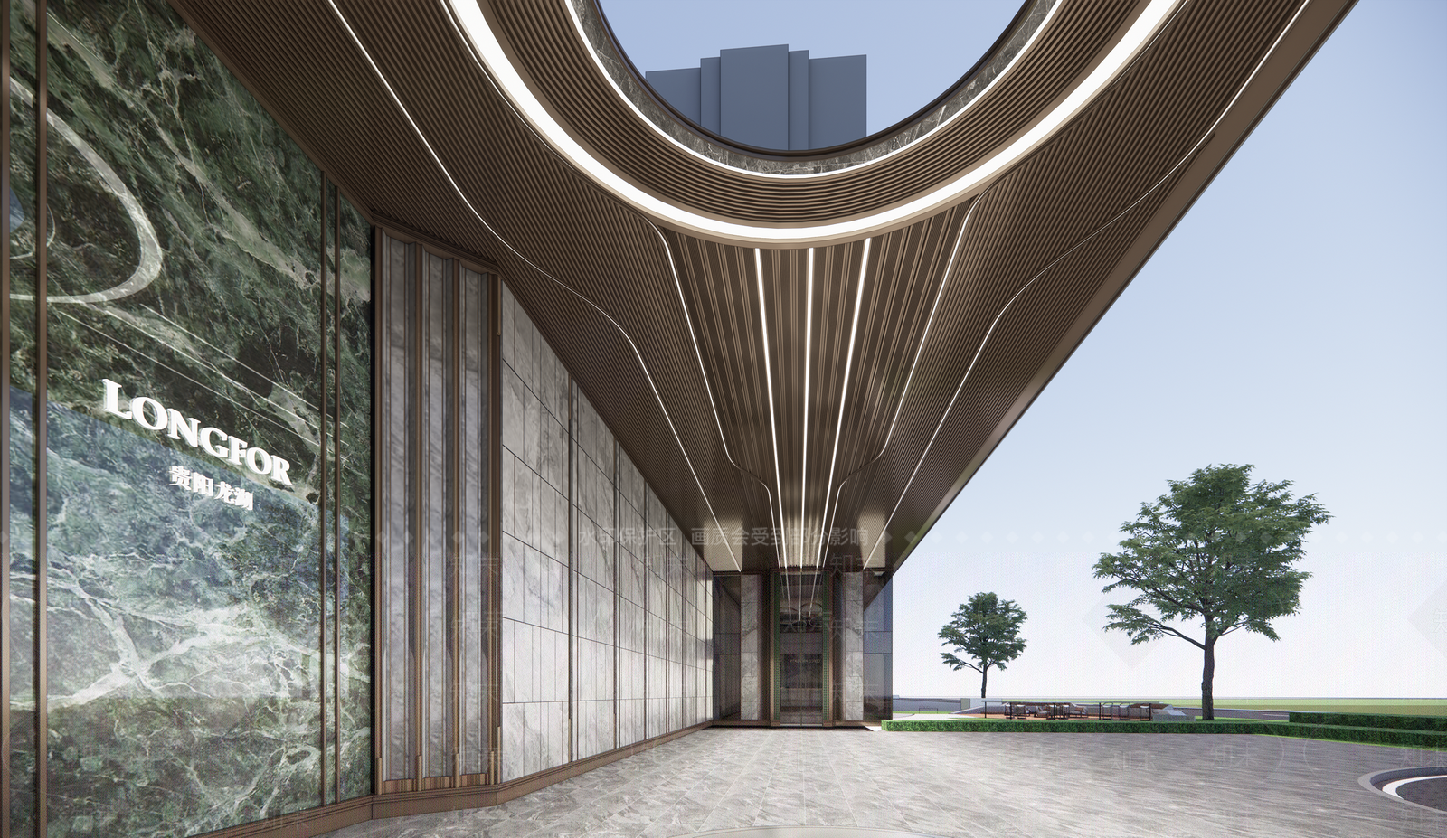 现代小区建筑SU模型下载【ID:1193623211】