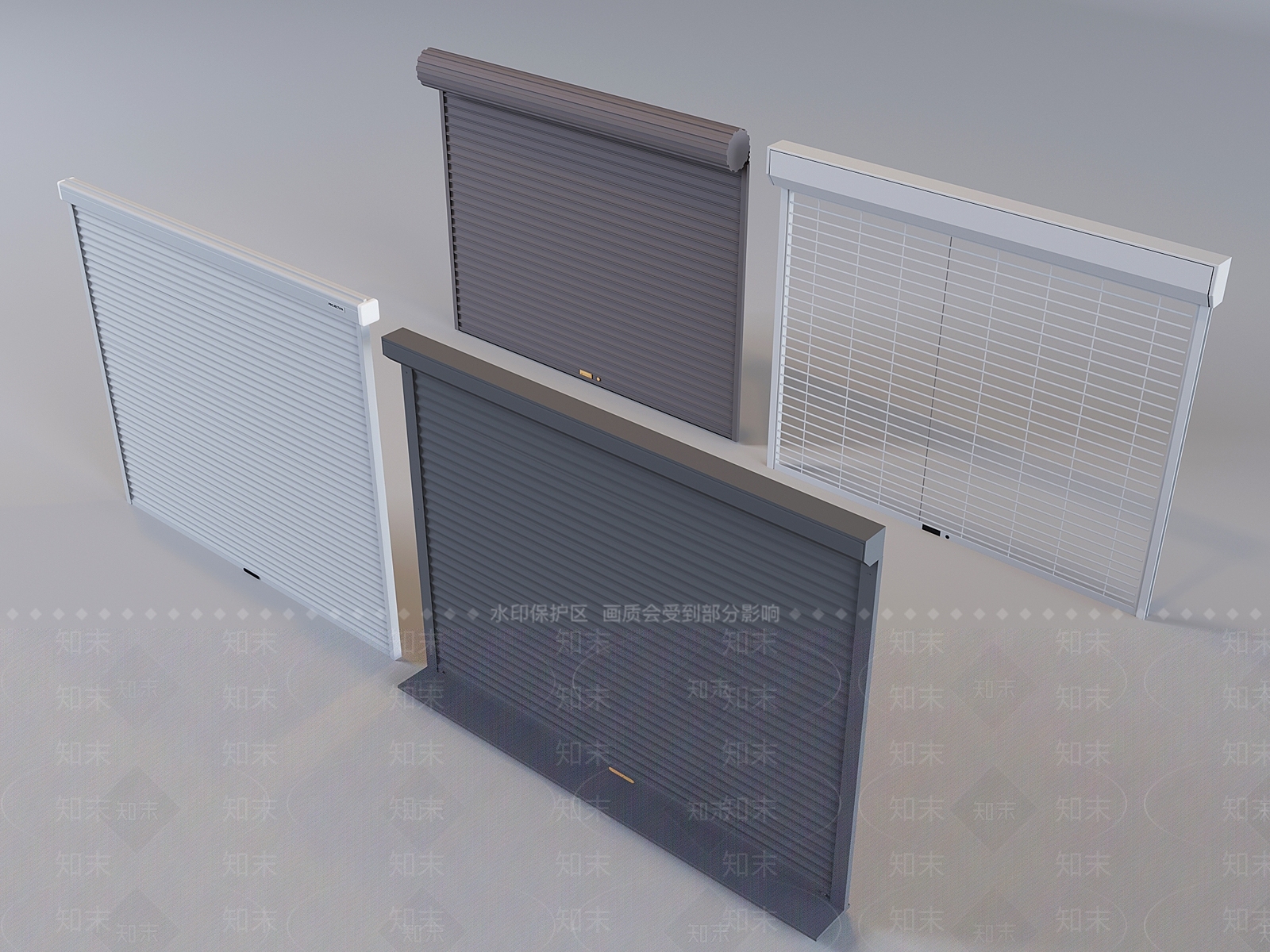 现代卷帘门SU模型下载【ID:1193623788】