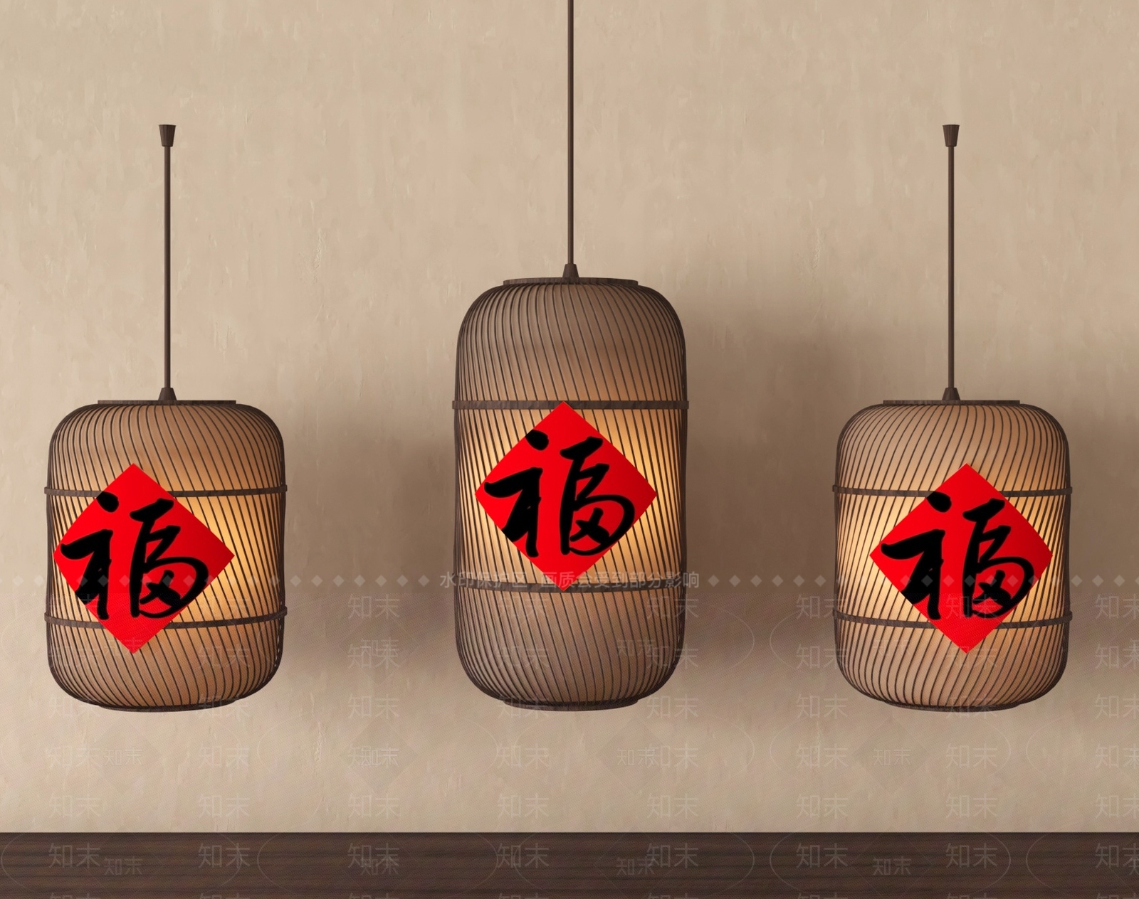 新中式灯笼SU模型下载【ID:1193624277】